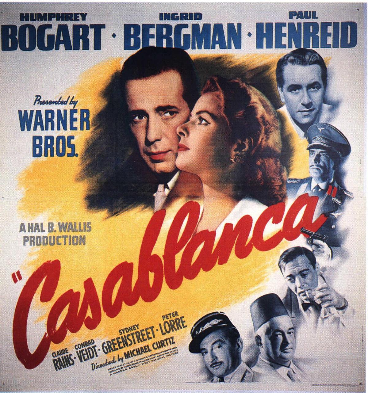 Manifesto film Casablanca classico, 1200x1282 Full HD Verticale, iPhone