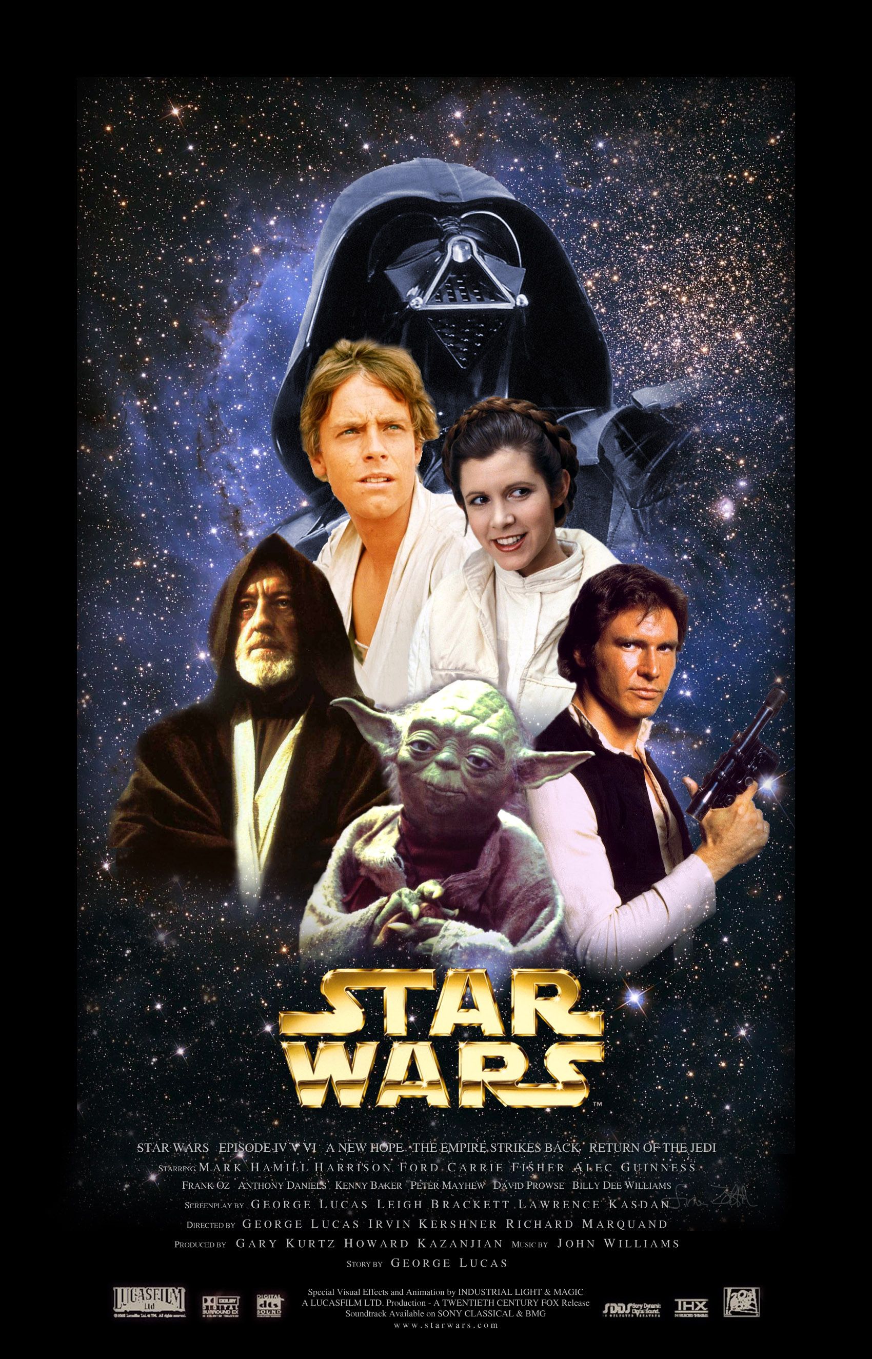 Poster Star Wars personaggi principali, 1700x2650 Verticale, Mobile