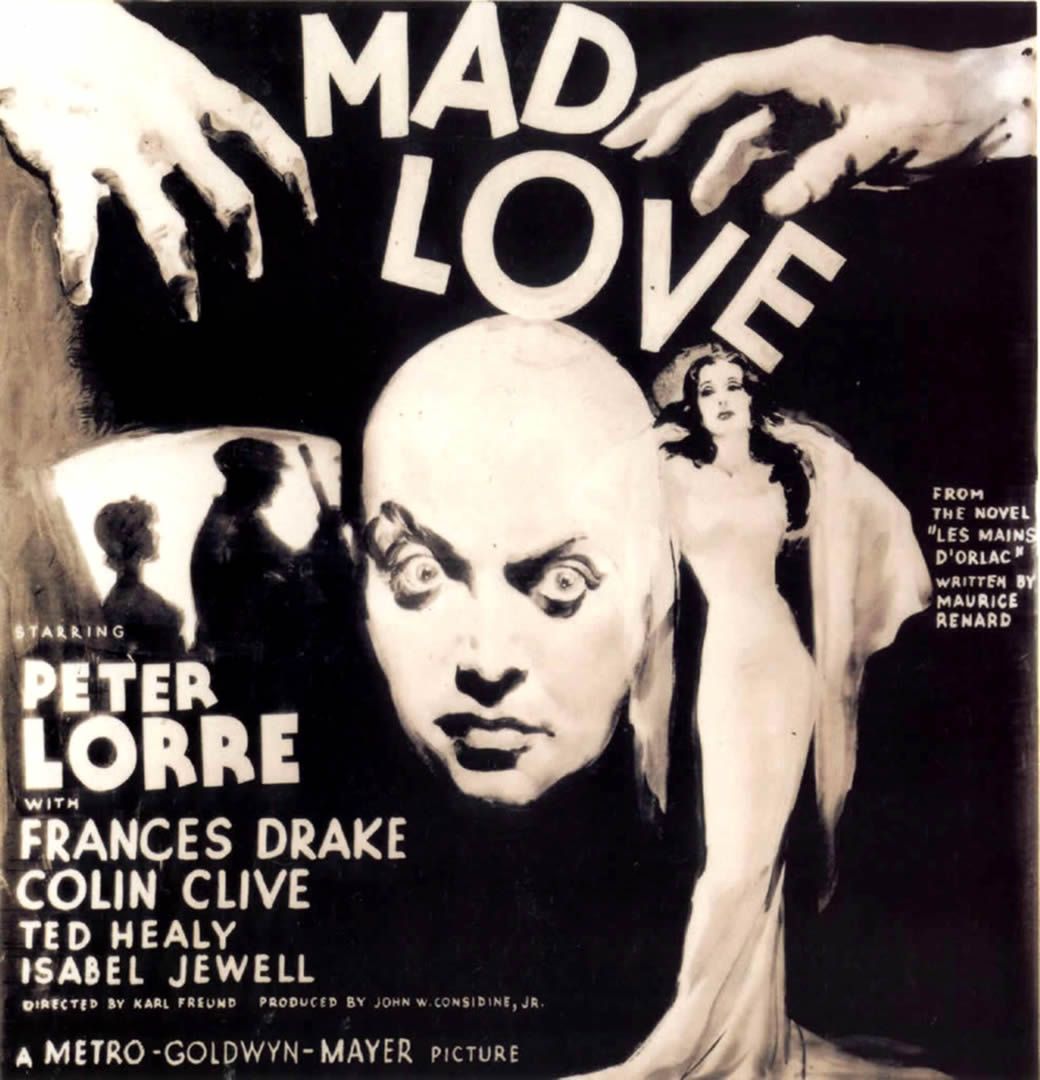 Poster Mad Love Peter Lorre, 1040x1080 Full HD Verticale, iPhone