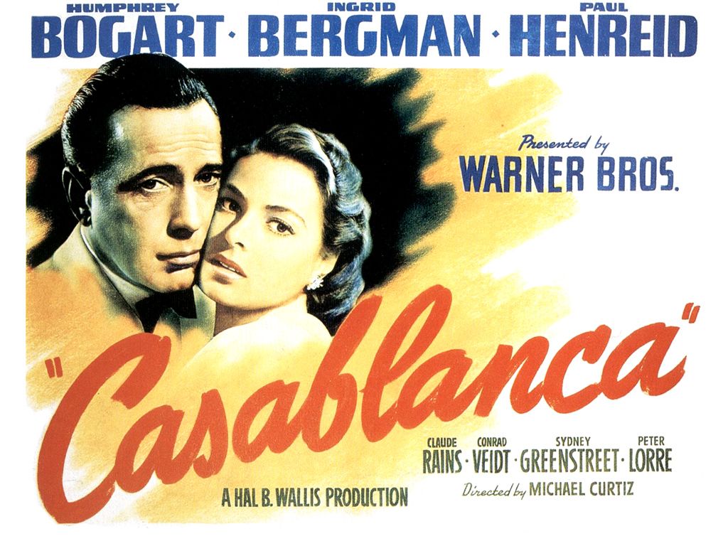 Poster classico Casablanca bianco-nero, 1024x768 HD, Desktop