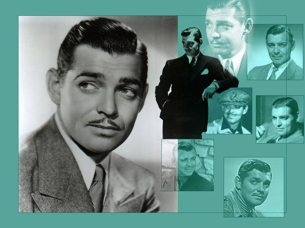 Collage fotografico Clark Gable vintage, 1024x768 HD, Laptop