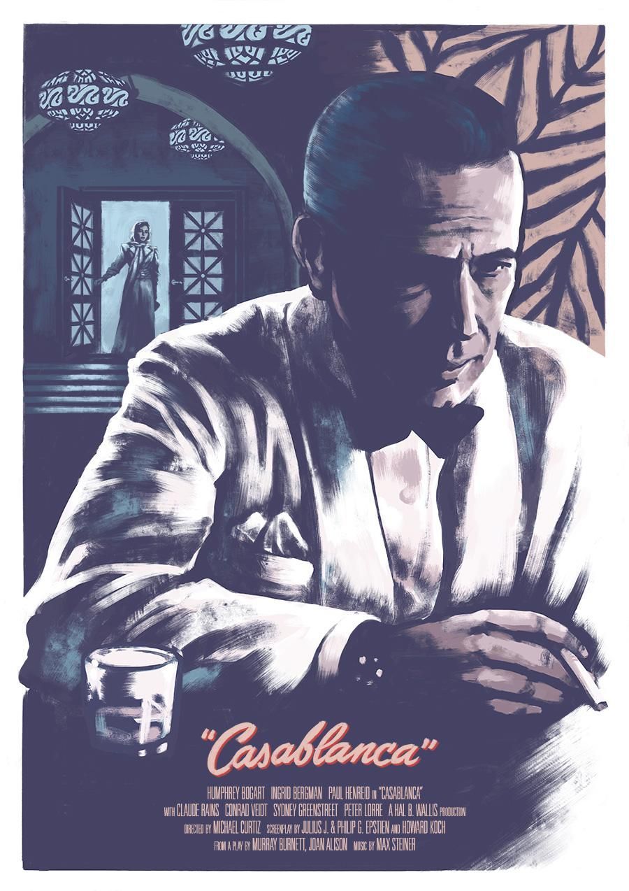 Poster film Casablanca, 900x1274 Full HD Verticale, iPhone