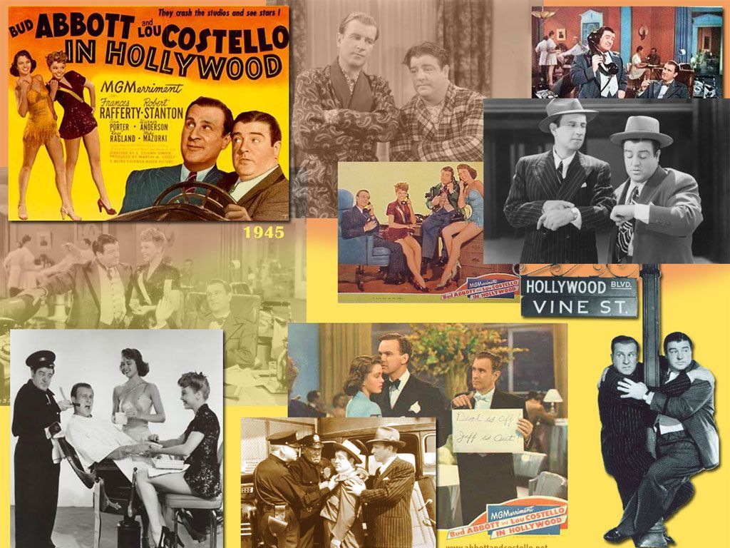 Collage manifesti Abbott e Costello, 1024x768 HD, Desktop