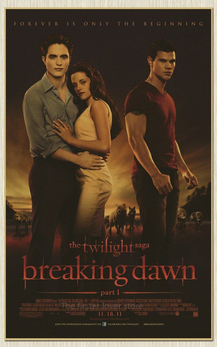 Poster Twilight Breaking Dawn, 750x1198 Full HD Verticale, Smartphone