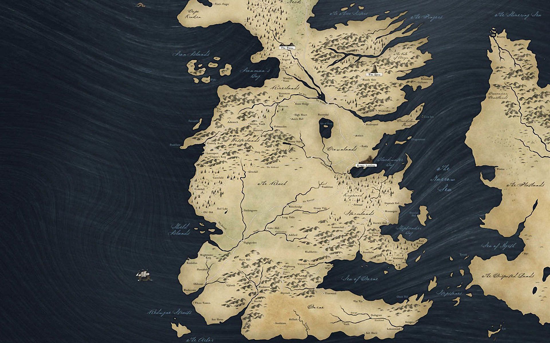 Mappa di Westeros, Game of Thrones, 1920x1200 Full HD+ WUXGA, Desktop