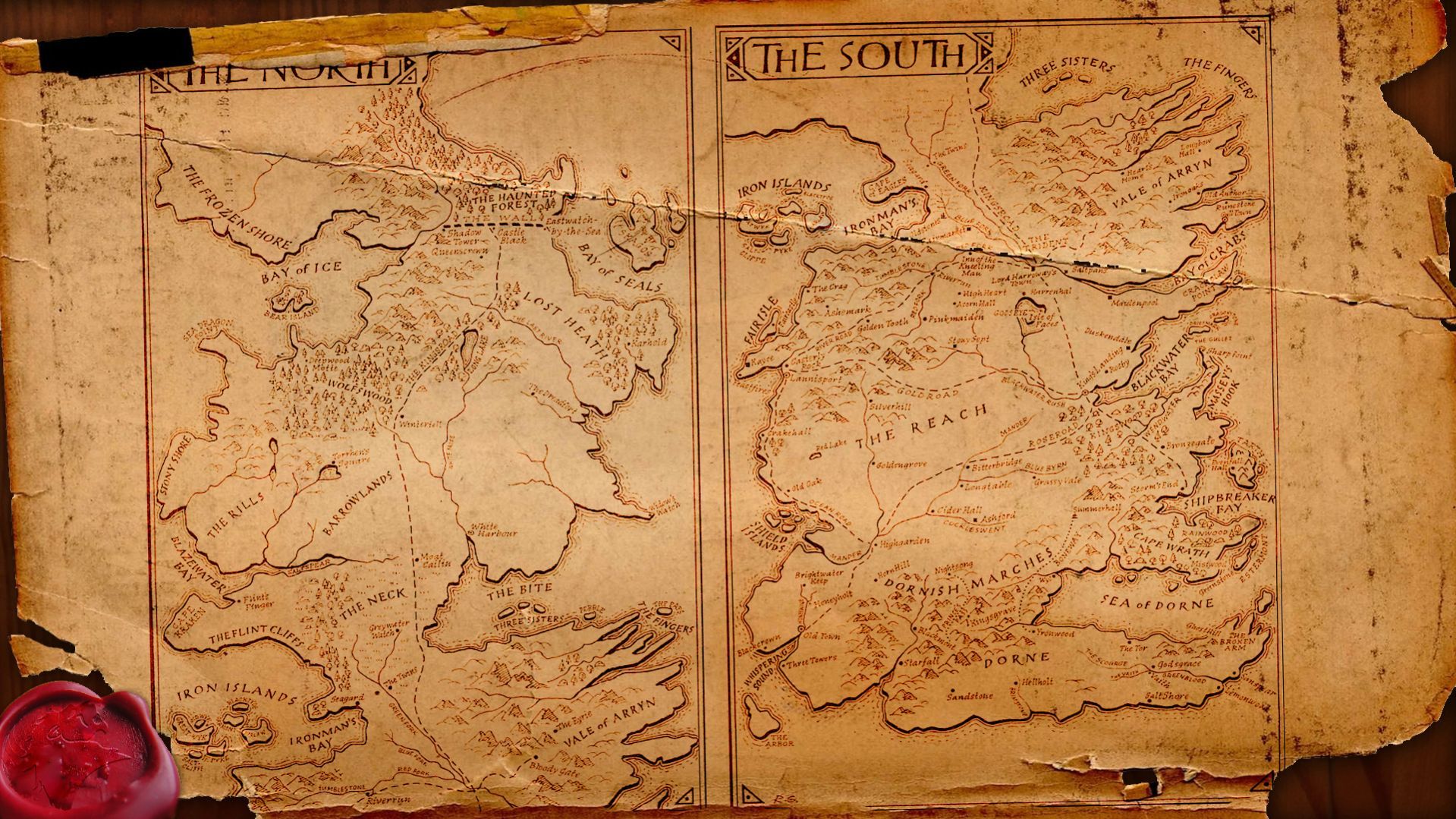 Mappa Westeros Game of Thrones, 1919x1079 HD Ready, Desktop