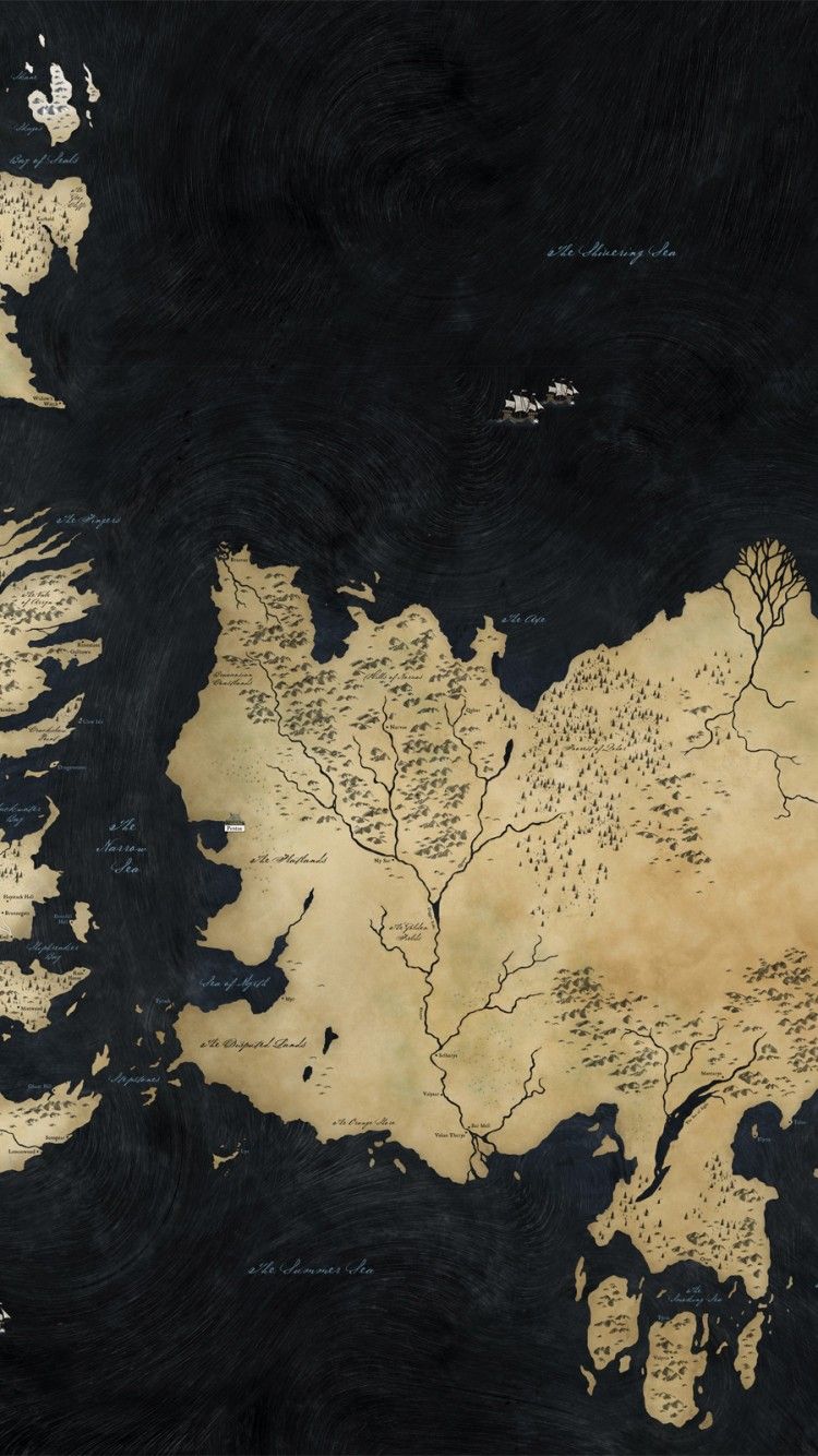 Mappa di Westeros fantasy, 750x1334 Full HD Verticale, iPhone