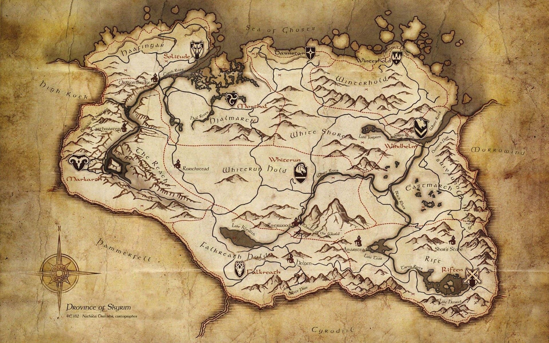Mappa fantasy Westeros pergamena, Game of Thrones, 1920x1200 WUXGA, Desktop