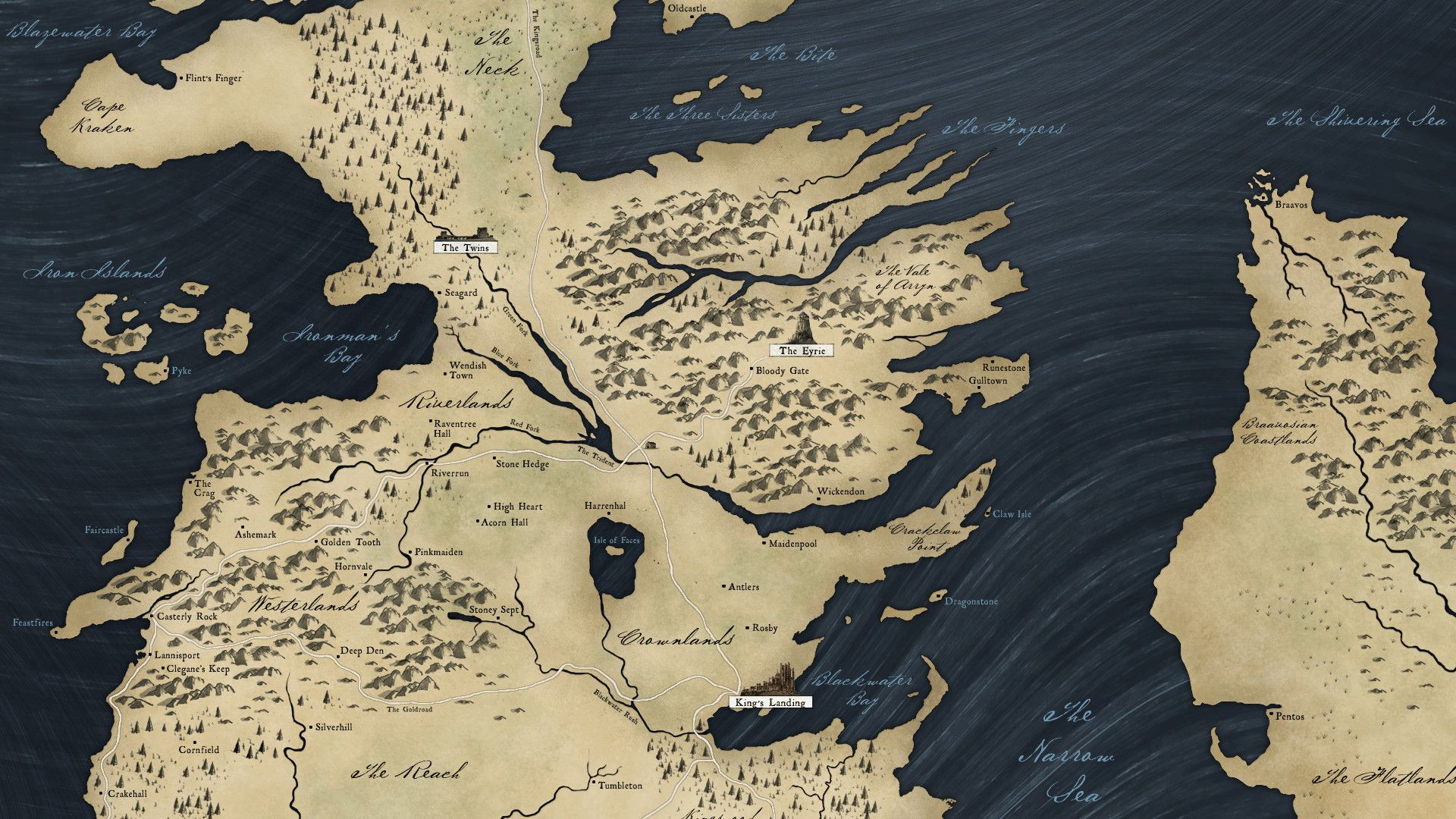 Mappa di Westeros, 1920x1080 1080p, Desktop