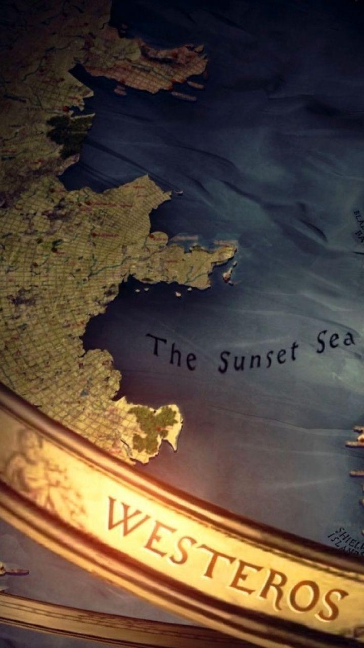 Mappa Westeros Game of Thrones, 720x1280 Full HD Verticale, iPhone Pro