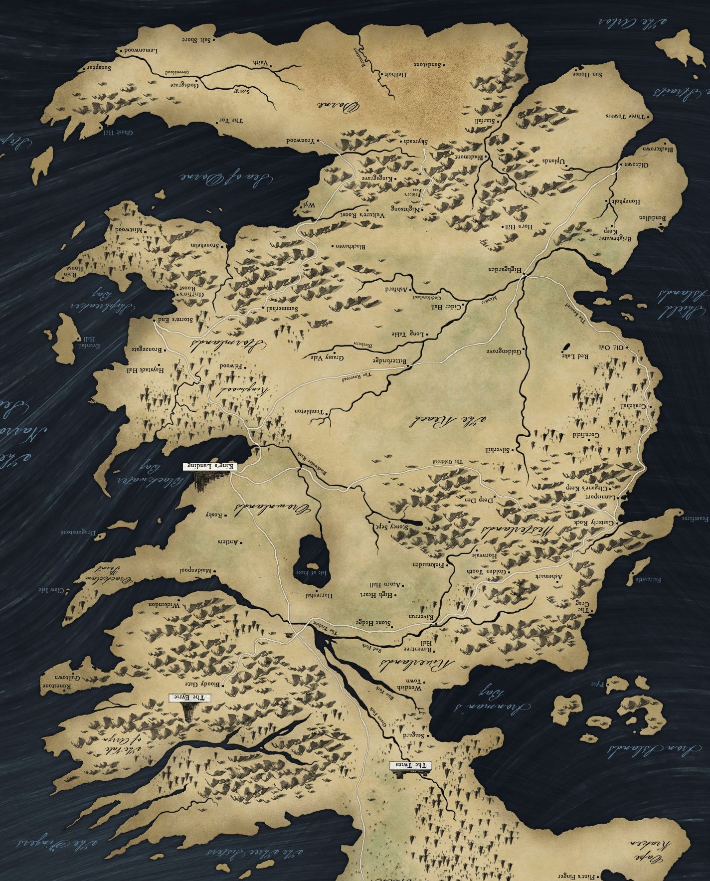Mappa Westeros Game of Thrones, 1424x1767 Full HD Verticale, iPhone Air