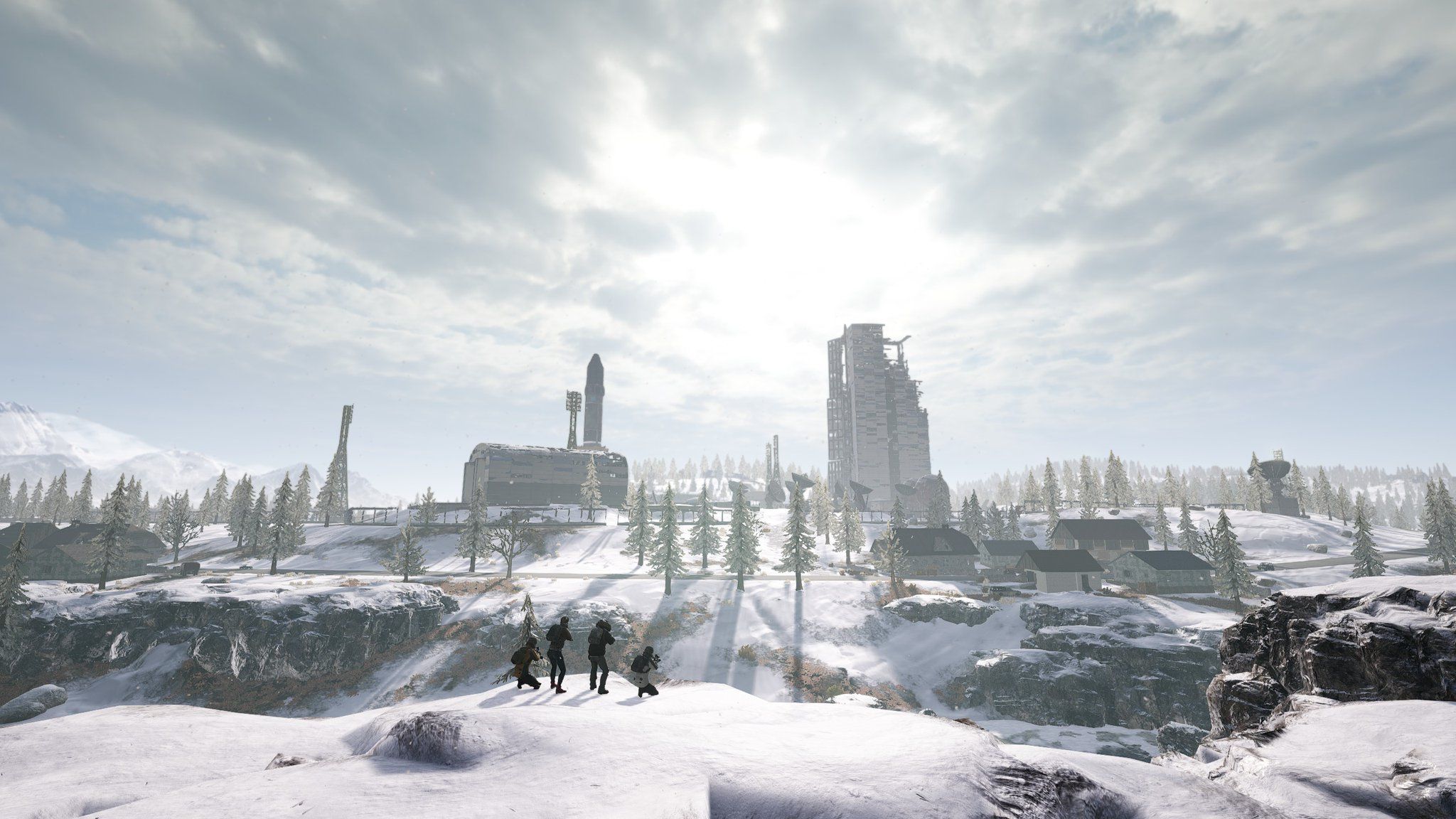 Vikendi mappa innevata PUBG, 2048x1152 alta risoluzione, iMac