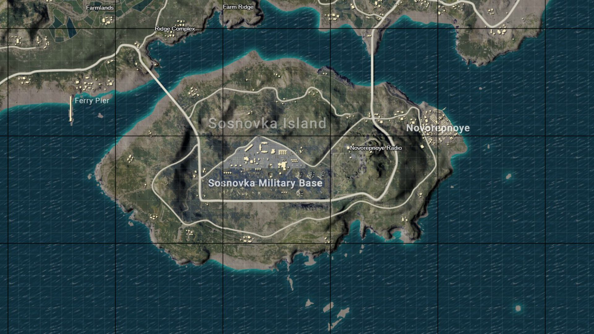 Mappa Erangel PUBG, 1920x1080 Full HD, PC Desktop