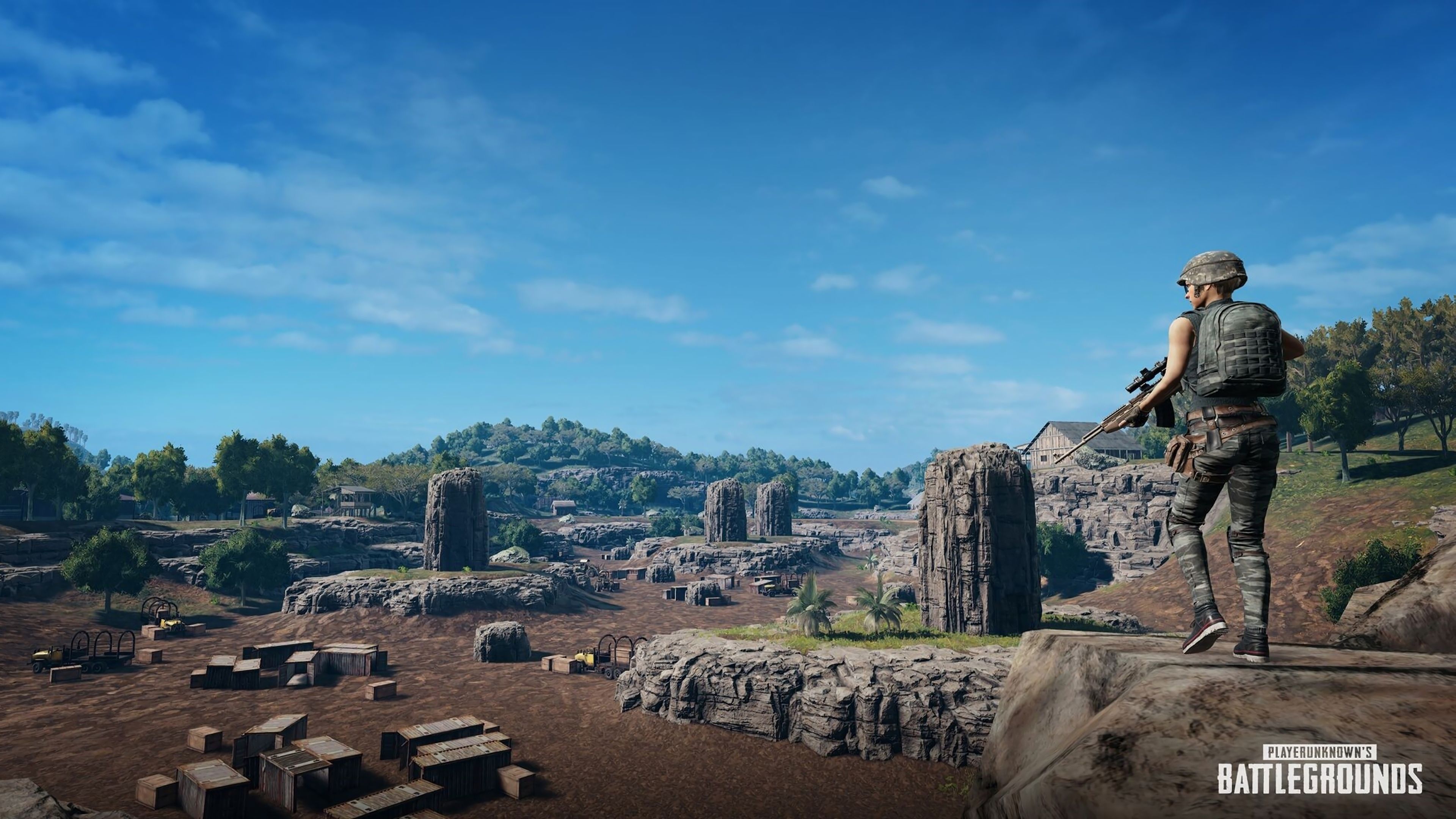 Mappa PUBG paesaggio militare, 3840x2160 Ultra HD, 4K TV
