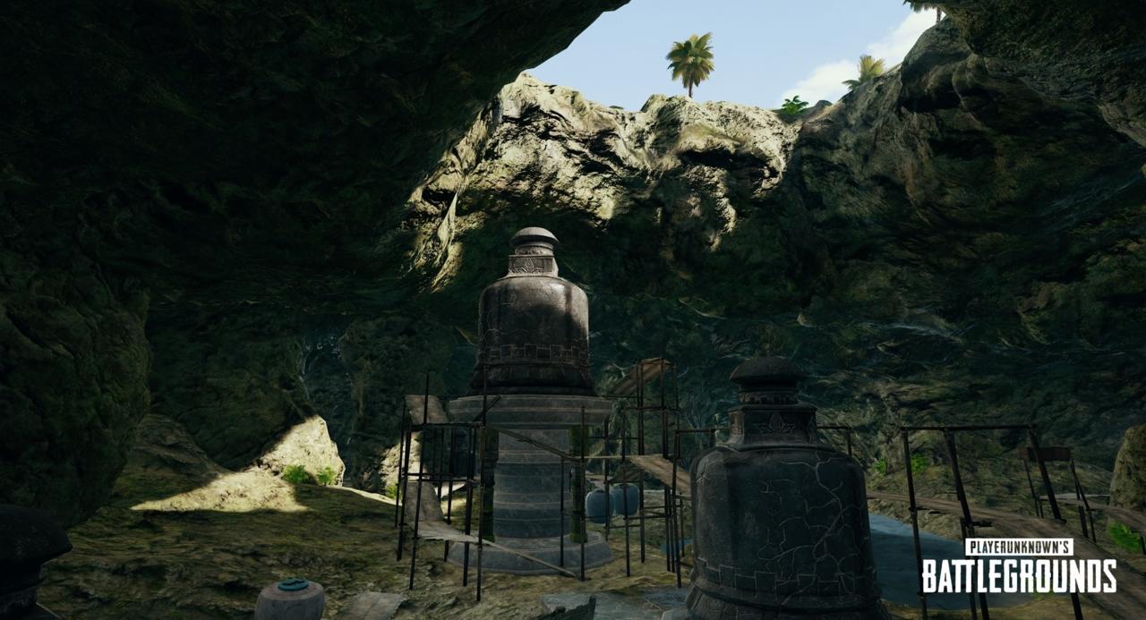 Statua in caverna PUBG, 1920x1050 Full HD, PC Desktop