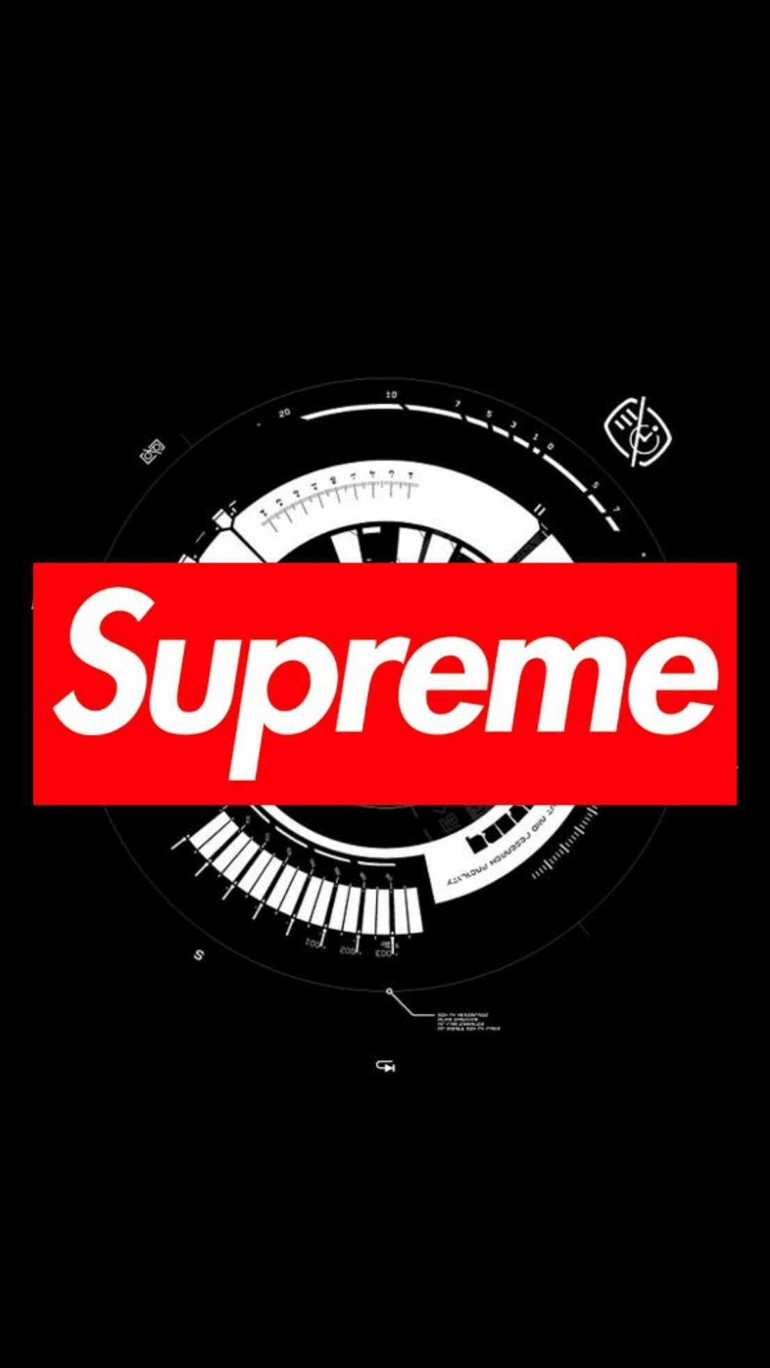Logo Supreme box rosso, New York, 1107x1965 Full HD Verticale, iPhone