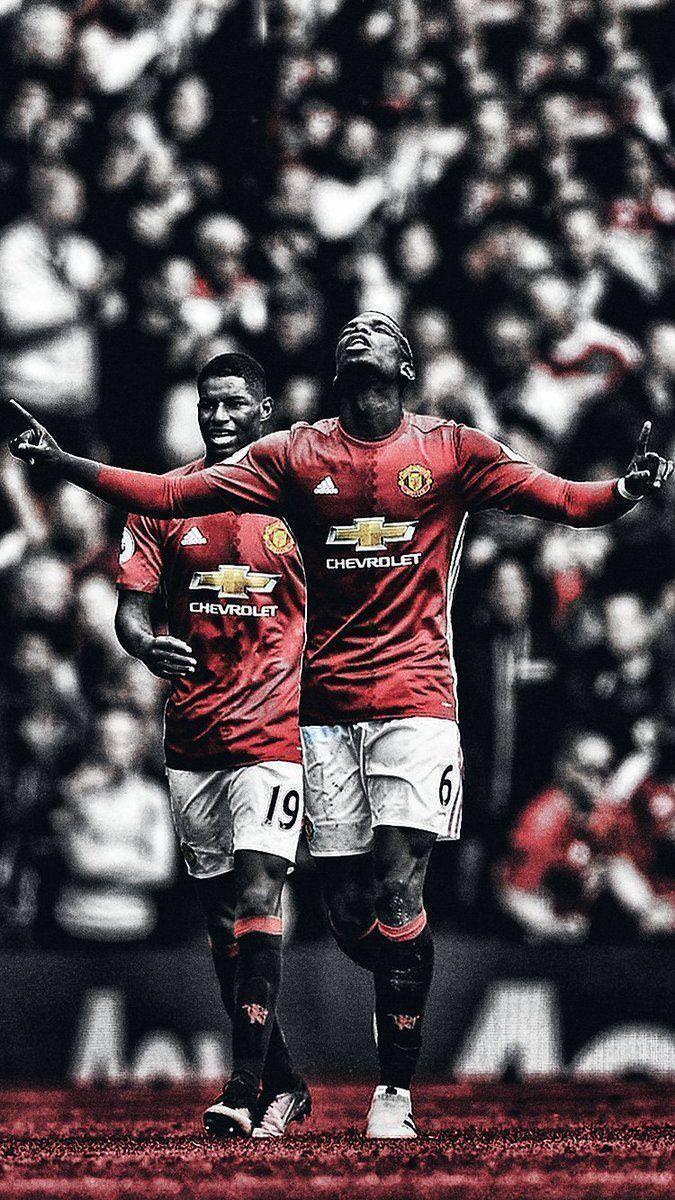Calciatori Manchester United esultano, 675x1200 Full HD Verticale, Smartphone