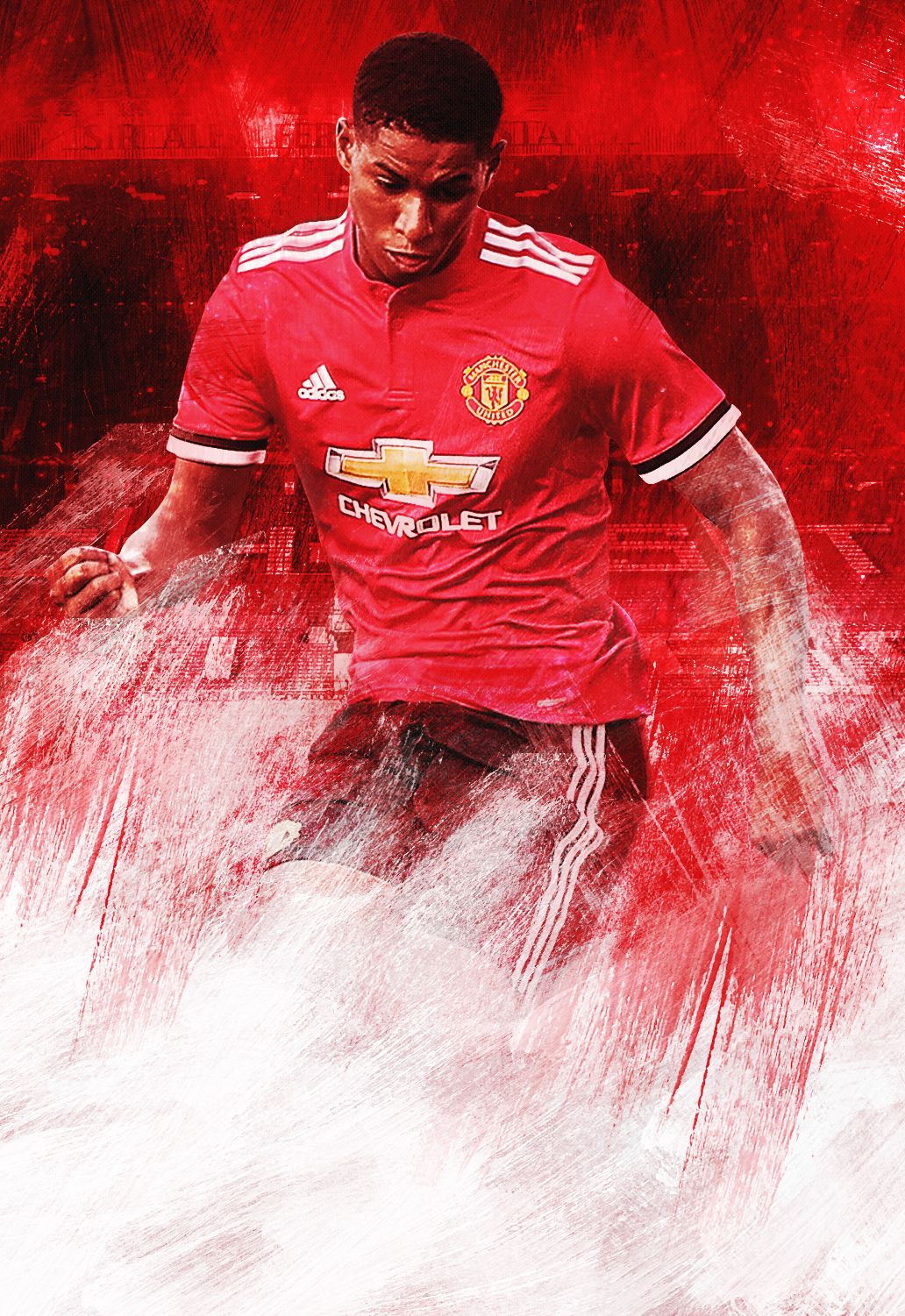 Marcus Rashford Manchester United, 1032x1501 Full HD Verticale, Smartphone