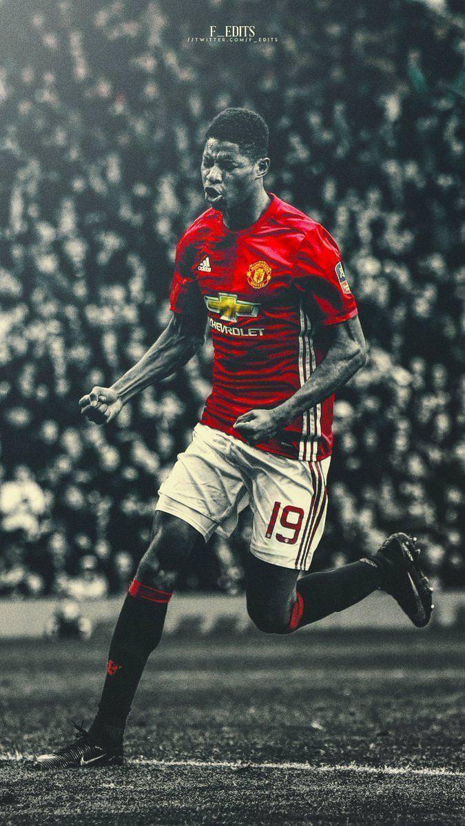 Calciatore Manchester United rosso, 675x1200 Full HD Verticale, Smartphone