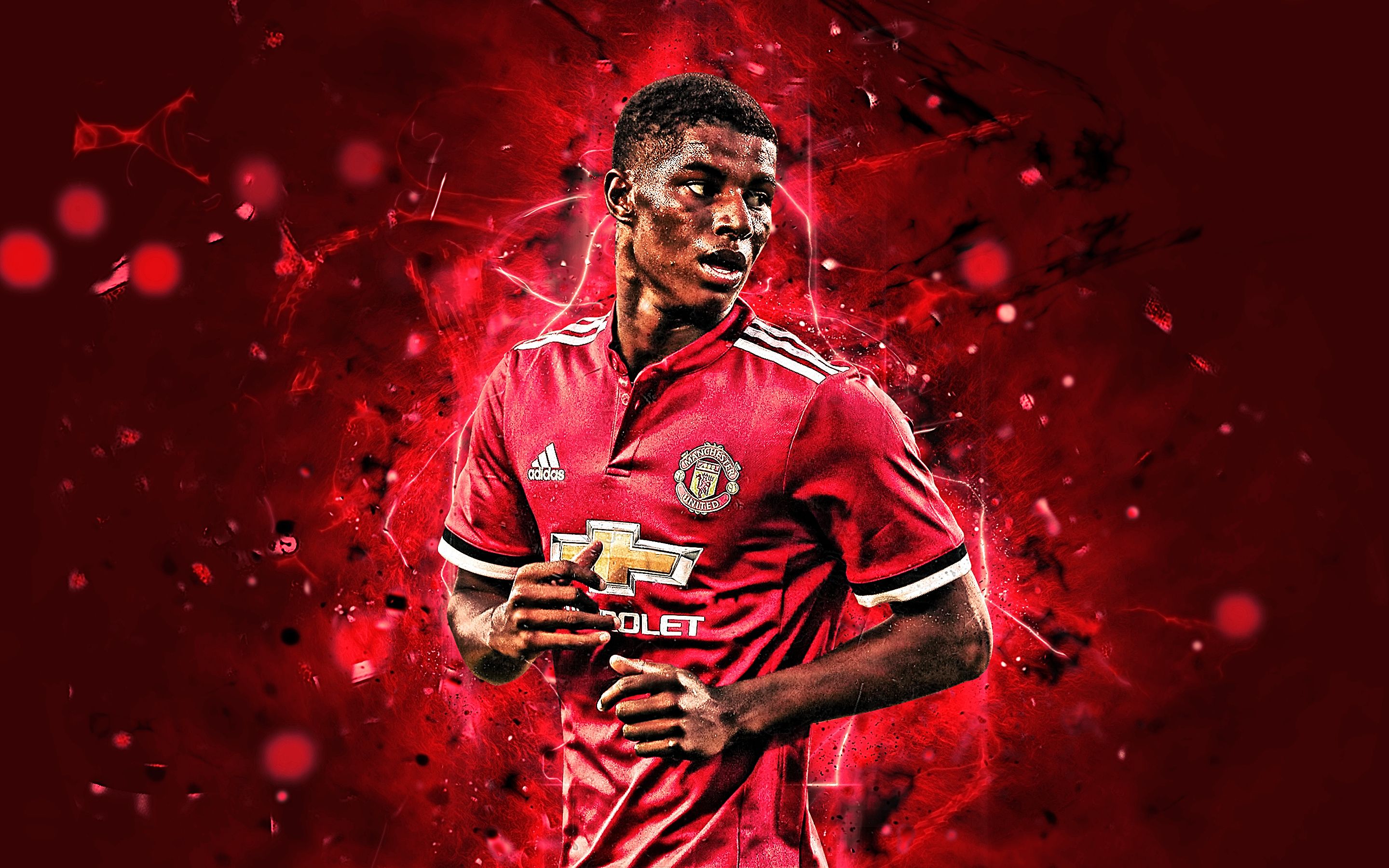 Marcus Rashford Manchester United, 2880x1800 2K, Desktop