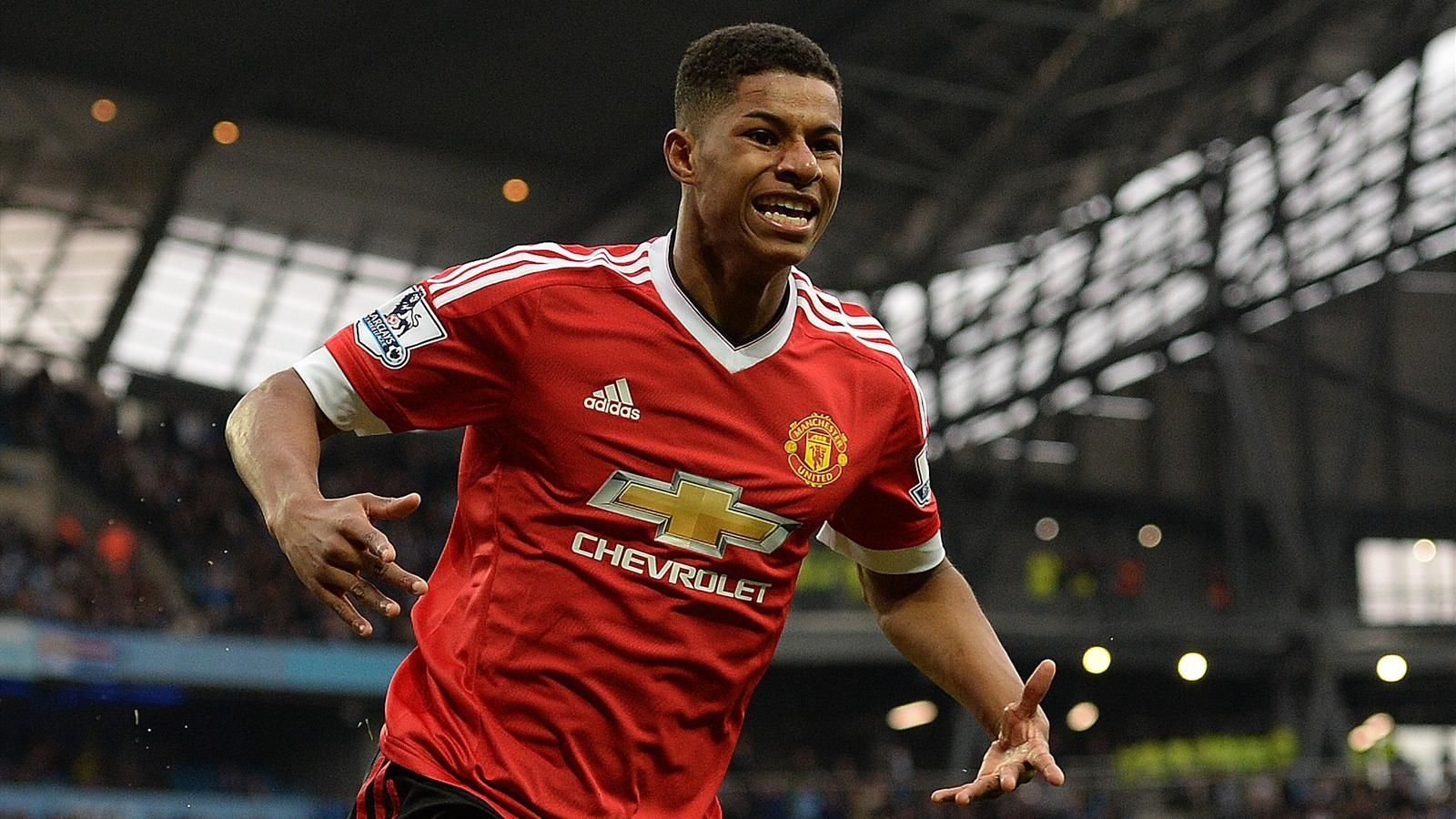 Marcus Rashford Manchester United esultanza, 1600x900 900p, Desktop
