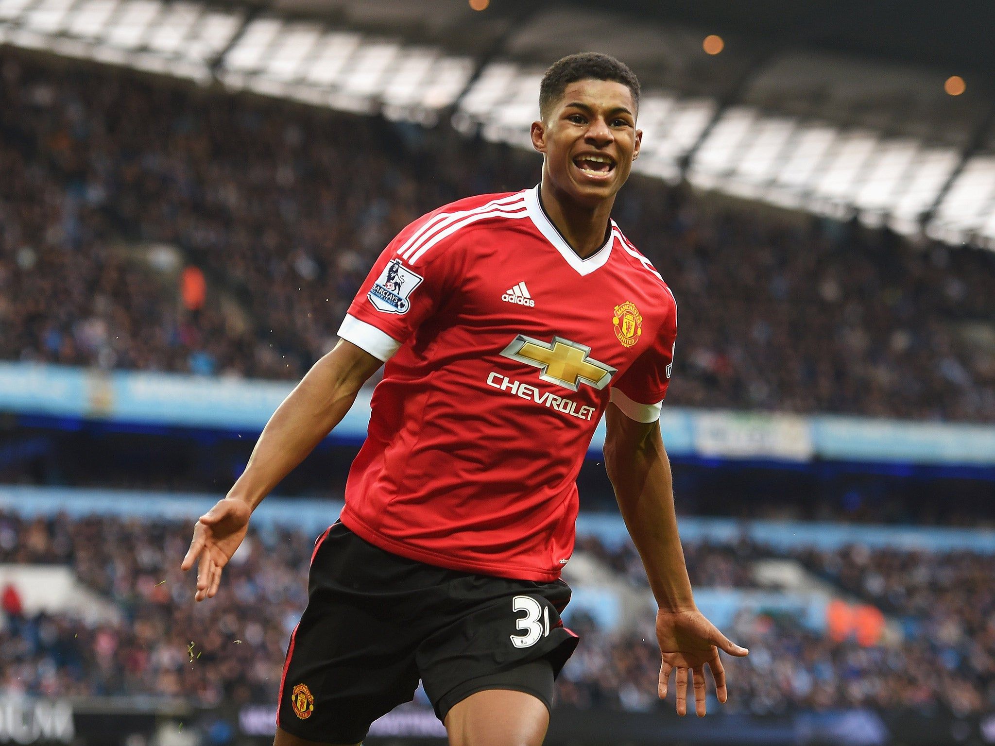 Marcus Rashford Manchester United, 2048x1536 2K, Laptop