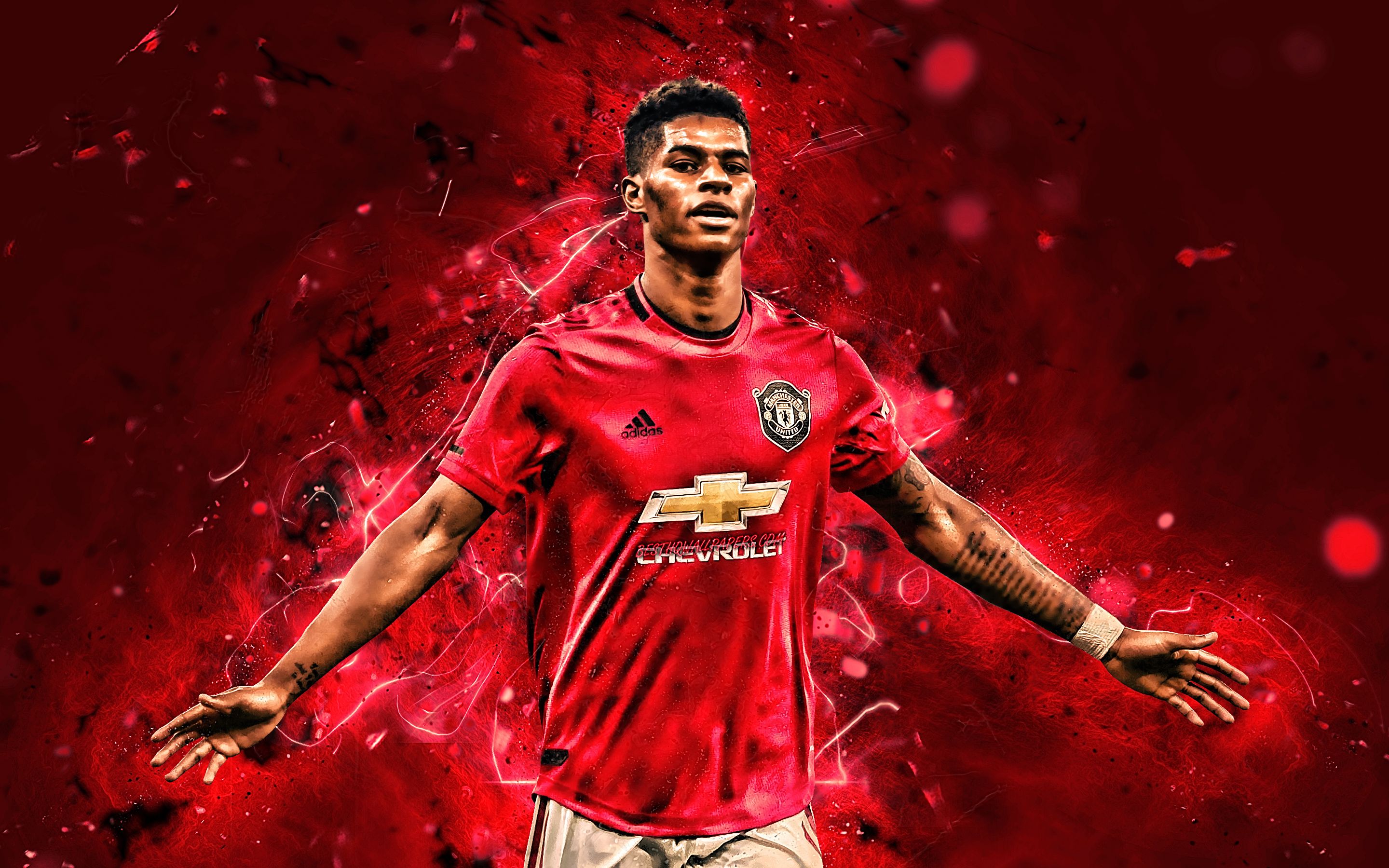 Marcus Rashford, Manchester United, 2880x1800 2K, Laptop