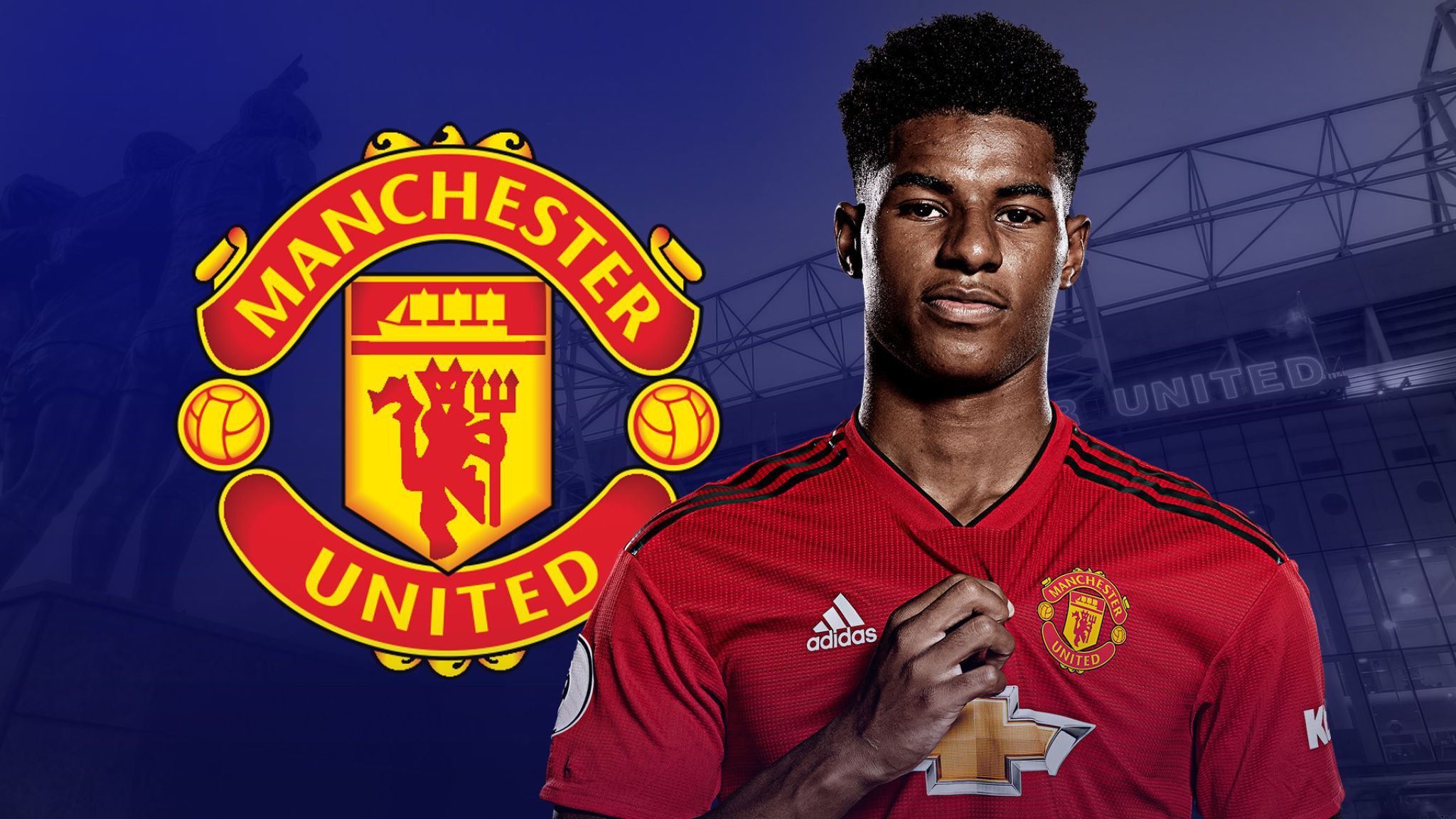 Marcus Rashford Manchester United, 2048x1152 Hi-Res, iMac