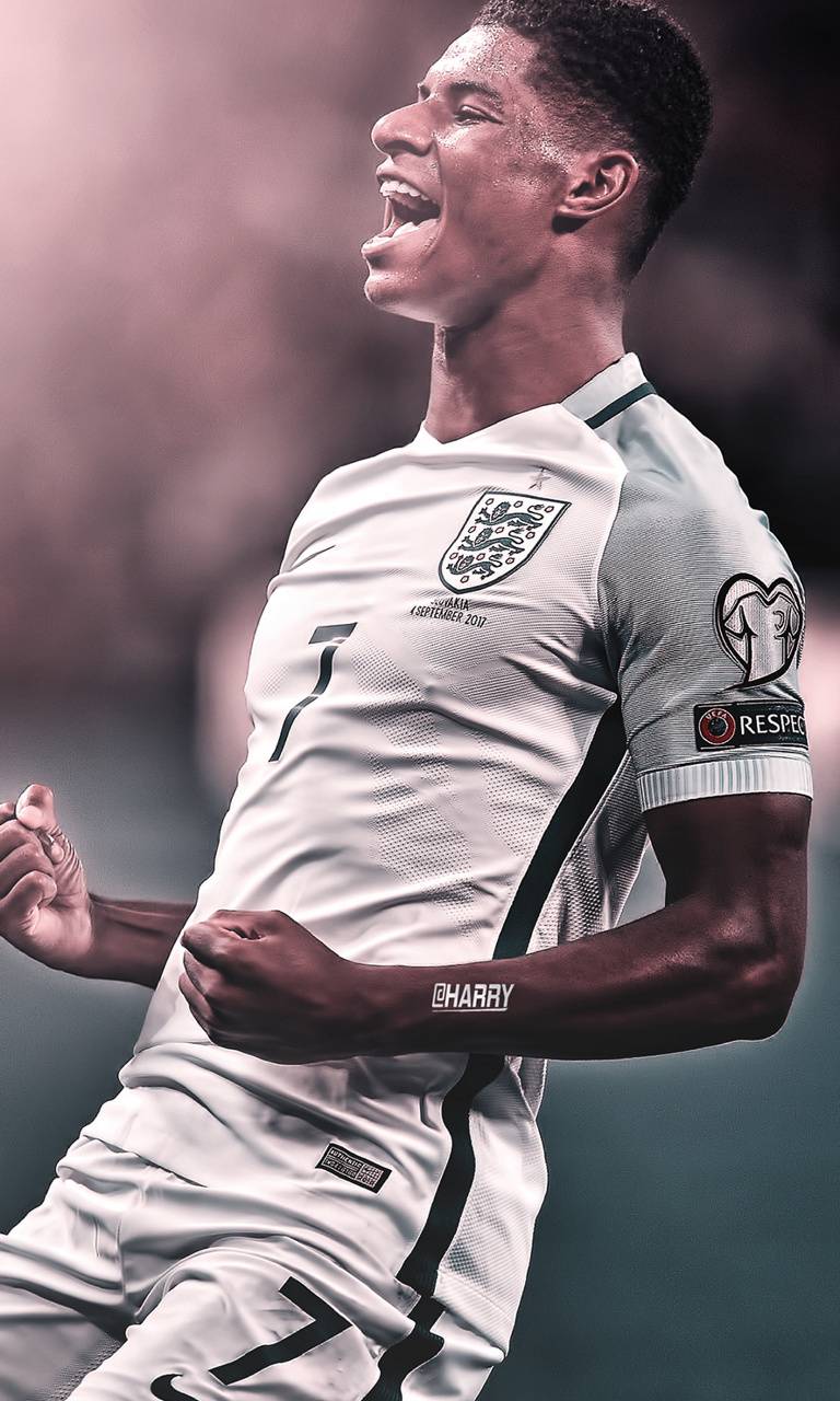 Marcus Rashford calciatore Inghilterra, 768x1280 Full HD Verticale, Smartphone