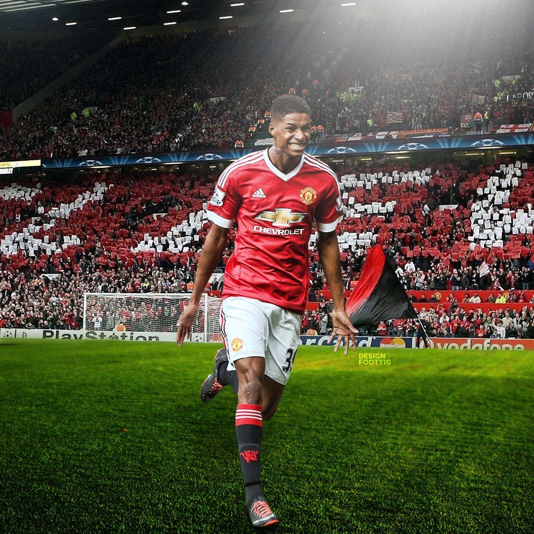 Marcus Rashford Manchester United, 1053x1053 HD, PC Desktop