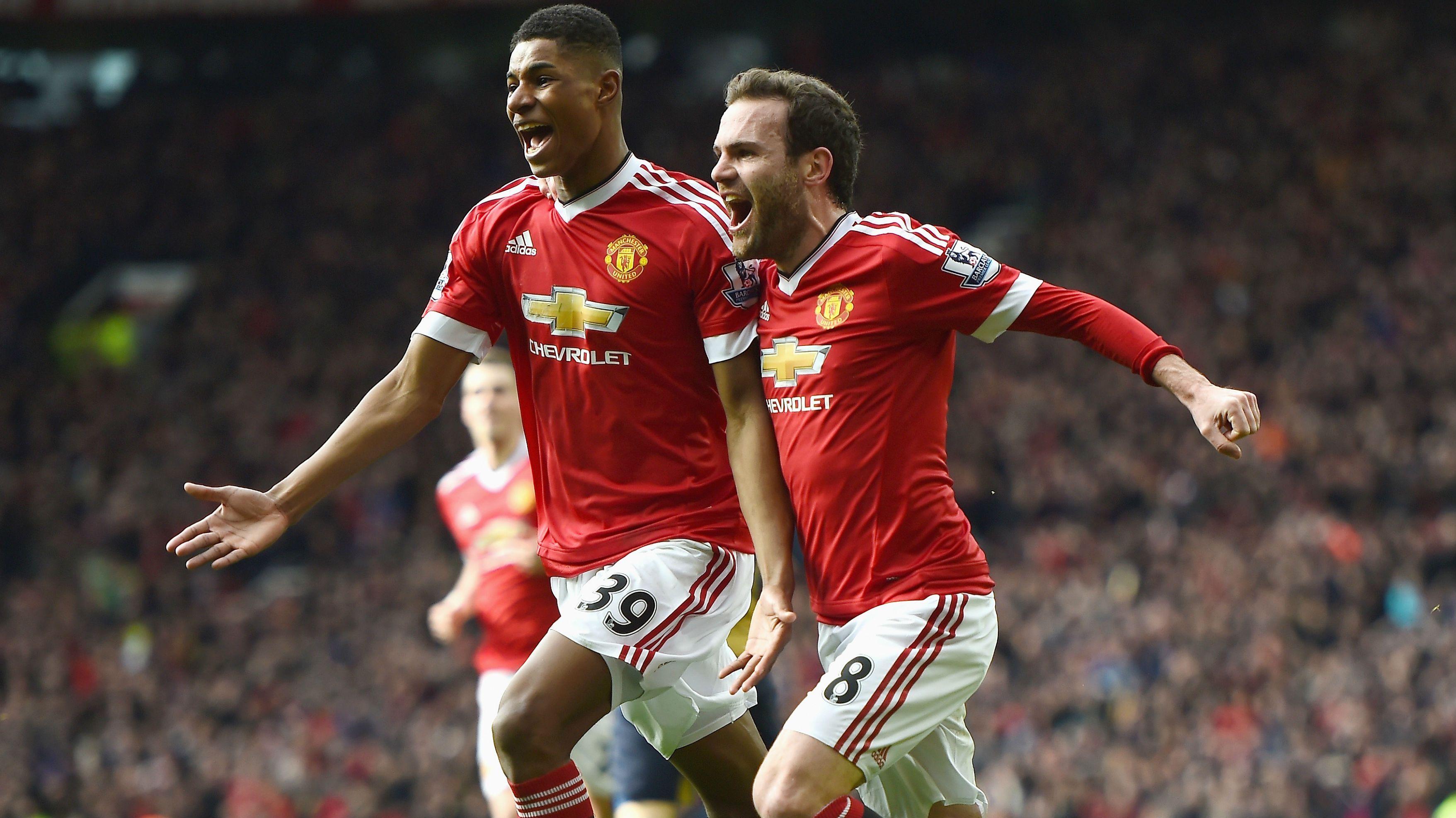 Calciatori Manchester United esultano, 3513x1973 2K+, Laptop