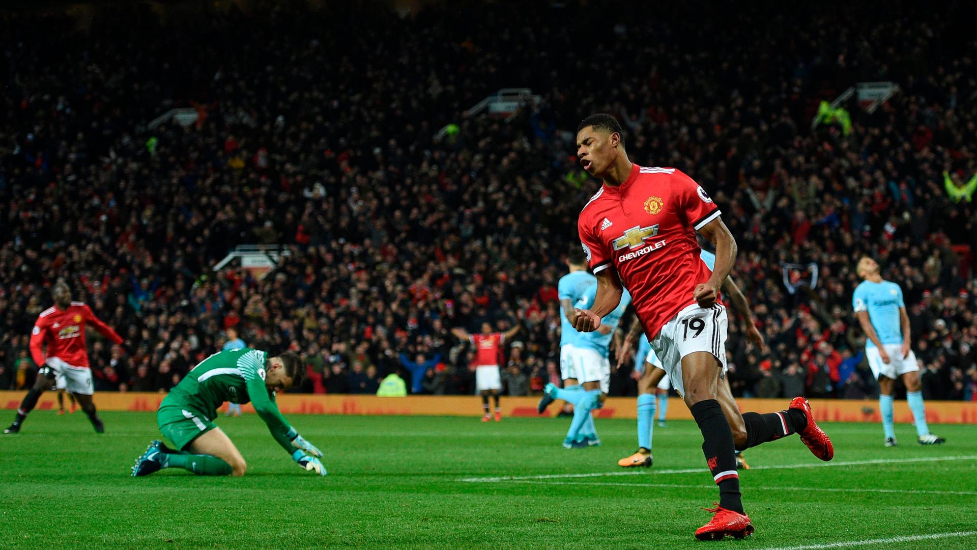Marcus Rashford esultanza Manchester United, 1920x1080 Full HD 1080p, Desktop