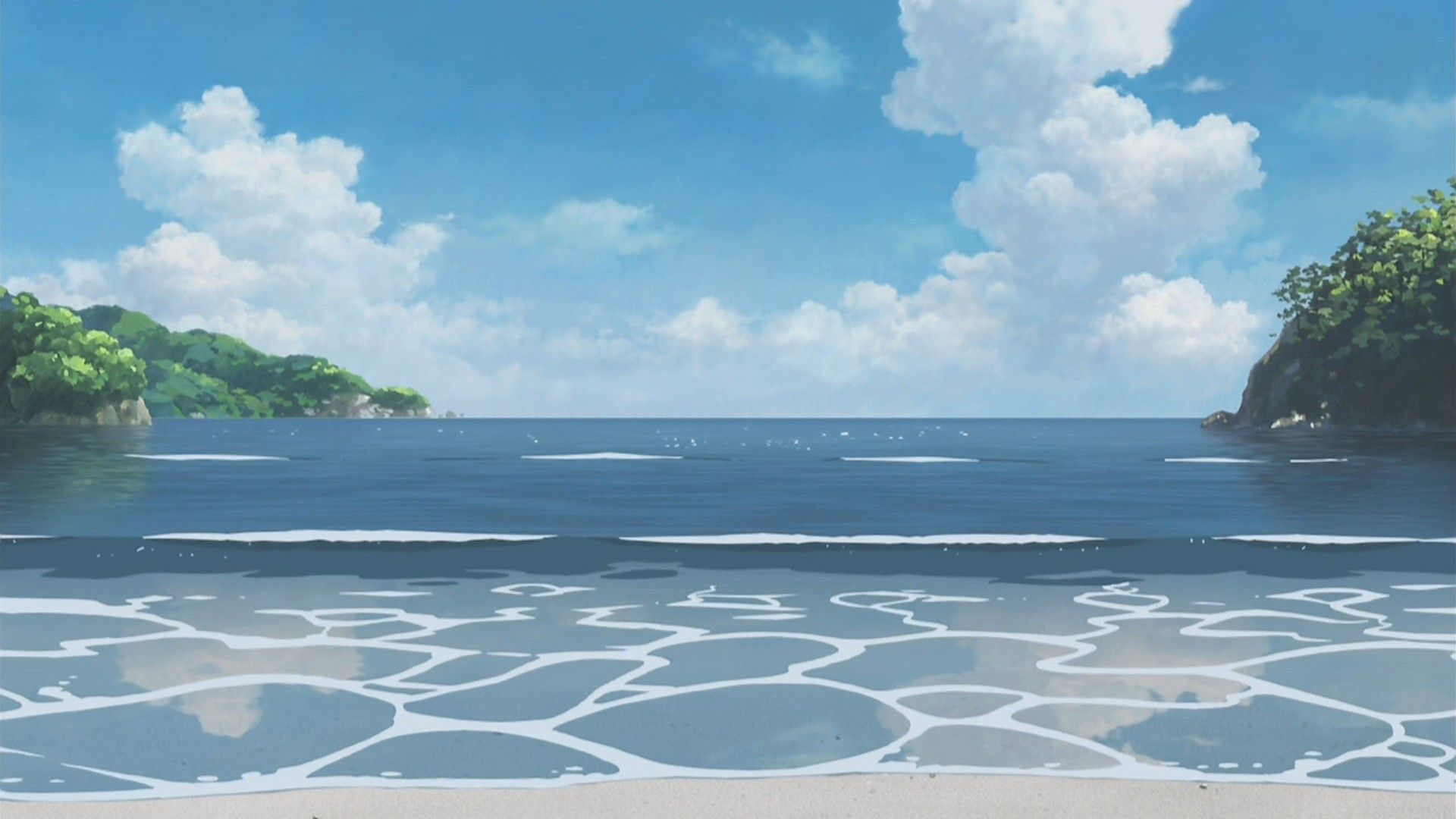 Baia mare anime, cielo azzurro, 1920x1080 Full HD, PC