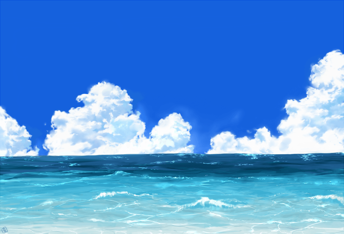 Mare oceano nuvole cielo blu, 1200x817 HD, Acer Nitro