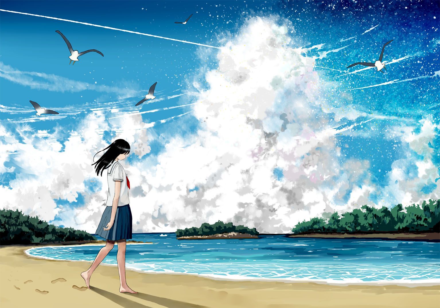 One Piece bambini onde mare, 1190x700 HD, PC Desktop