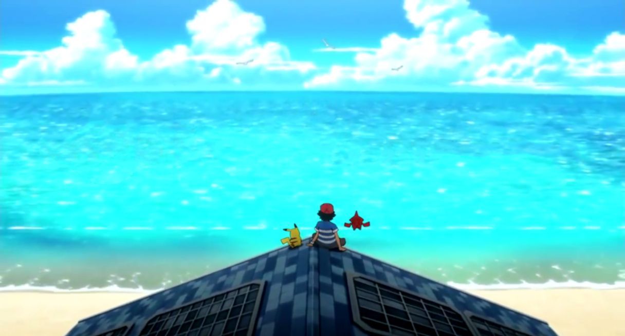 Ragazza anime cammina spiaggia, 1534x1074 720p, Laptop