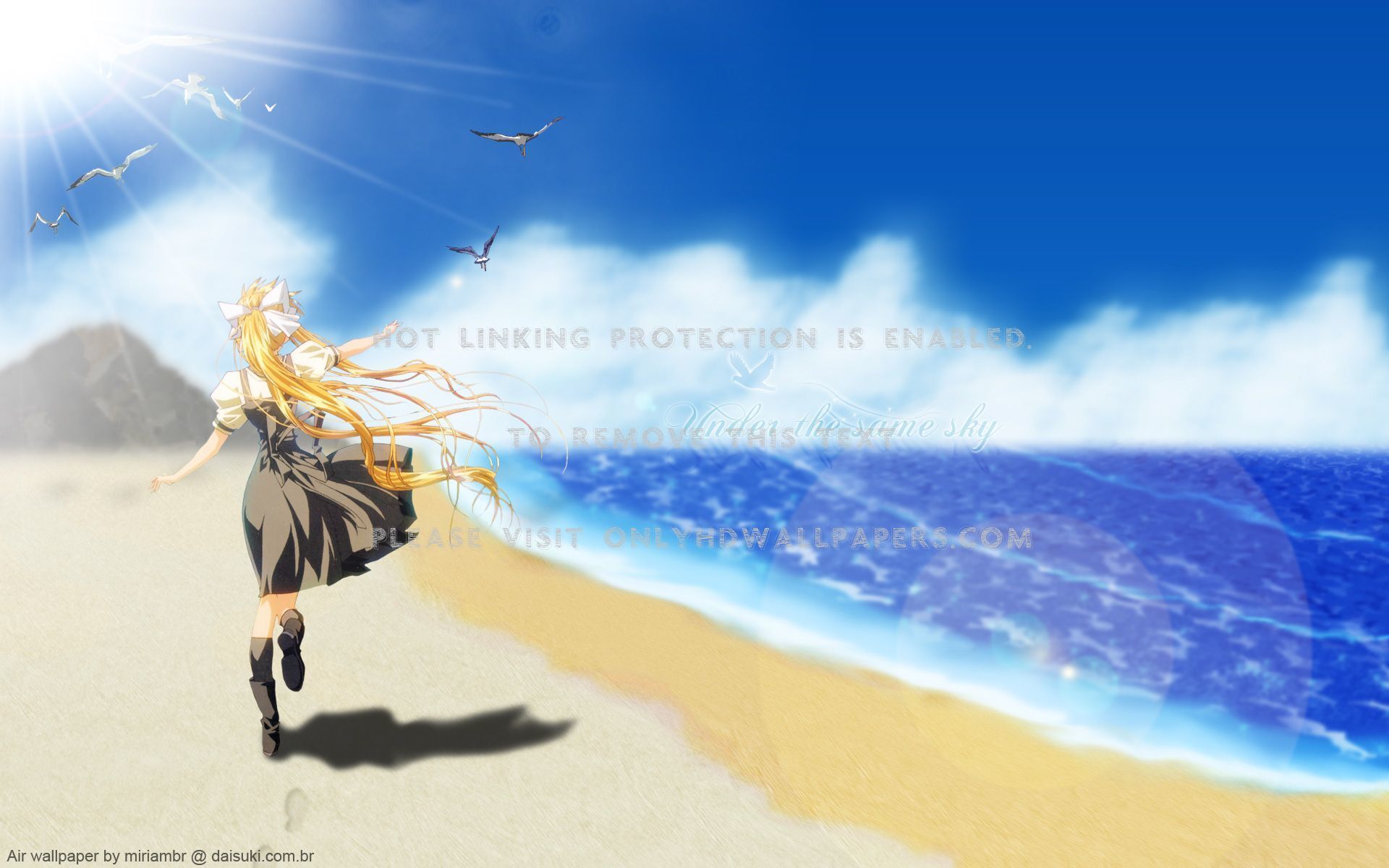 personaggio anime nuota mare, 1600x1200 HD, ROG Asus Laptop
