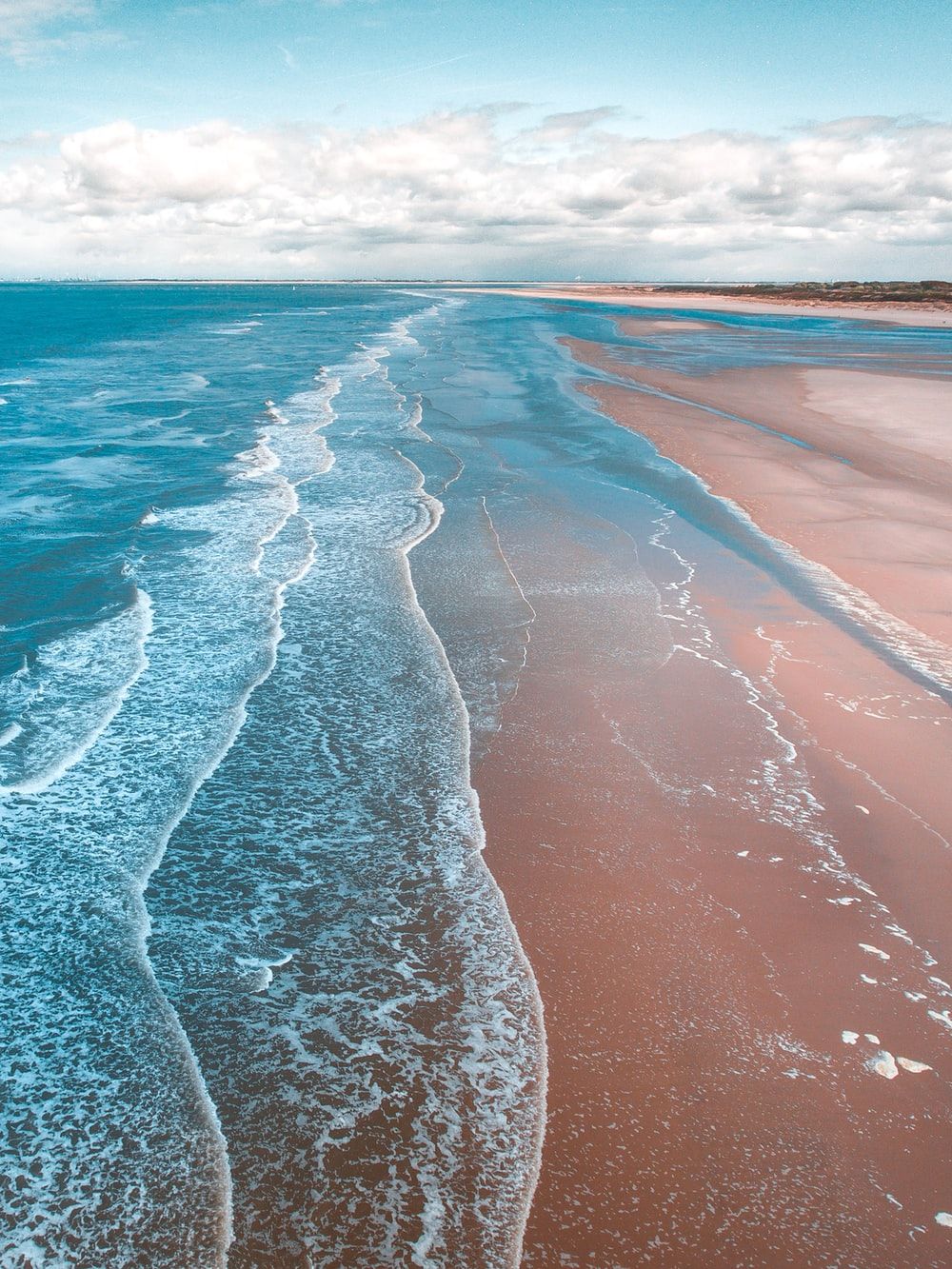 Spiaggia con onde blu, sfondi Mare, 1000x1333 Full HD Verticale, Smartphone