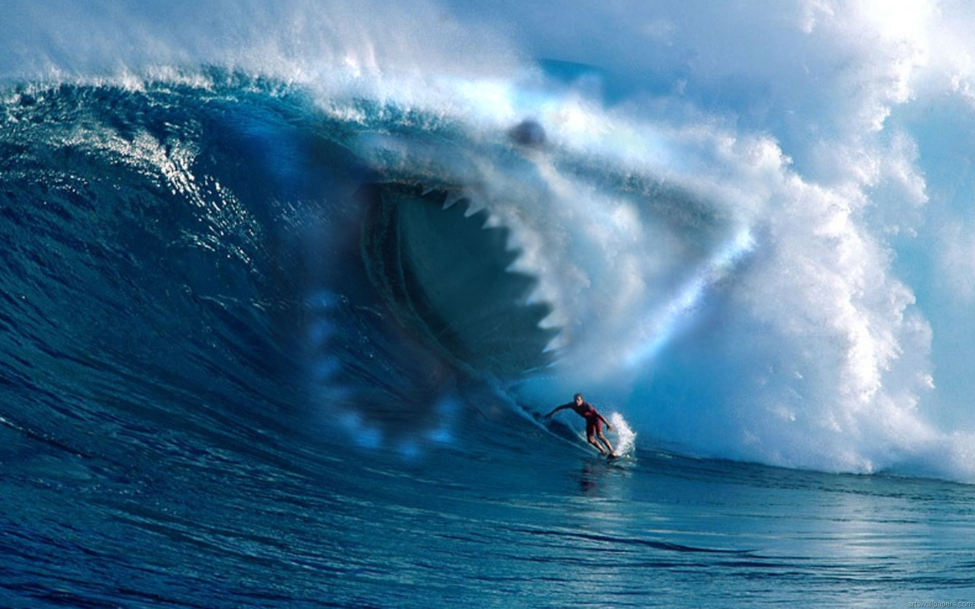 Surfista onda gigante oceano, sfondi Mare, 1920x1200 WUXGA, Laptop