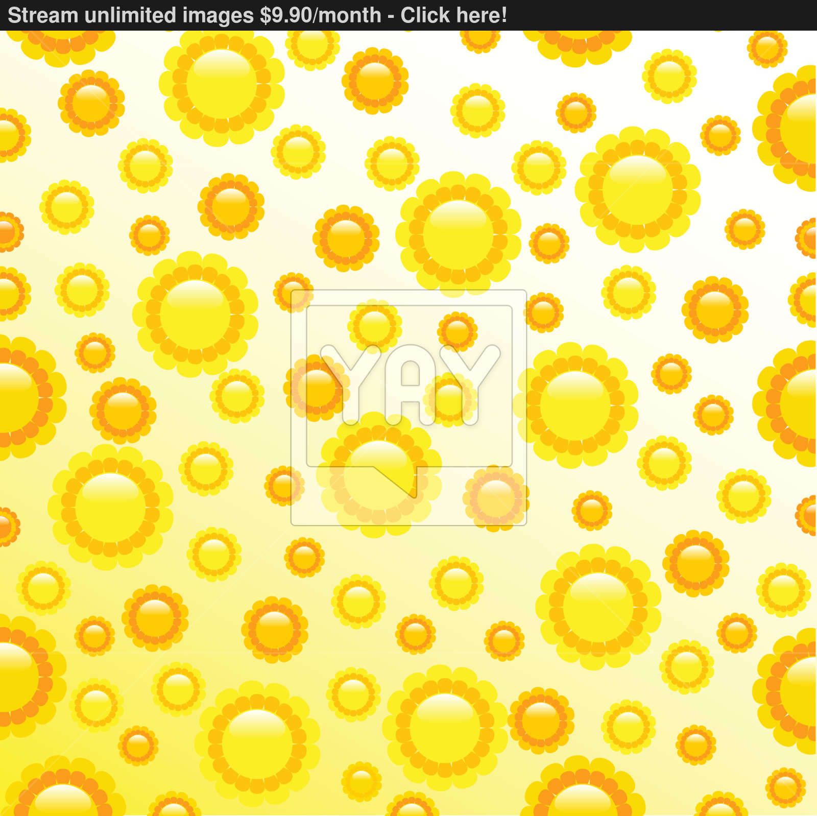 Margherite gialle vettoriali pattern, 1600x1598 HD Ready, PC