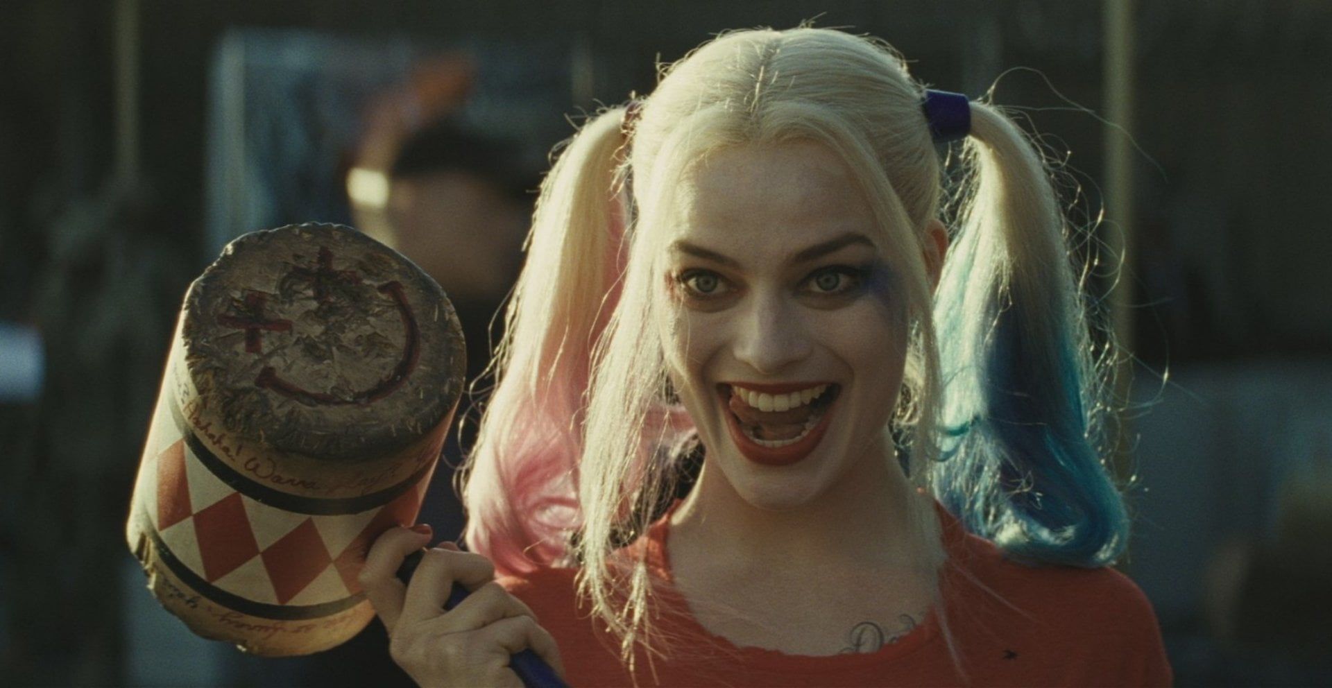 Harley Quinn con mazza da baseball, 1920x992 Full HD 1080p, PC Desktop