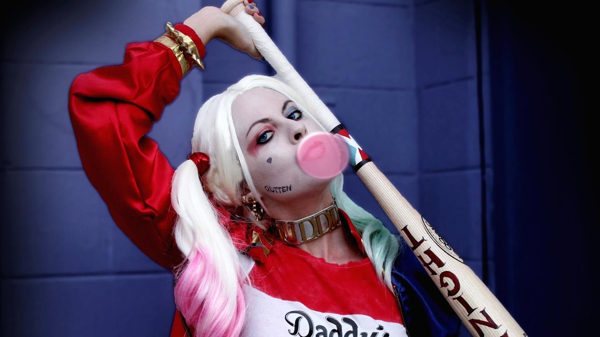Harley Quinn con Joker sfondo, nemesi di Batman, 1920x1080 Full HD 1080p, Laptop