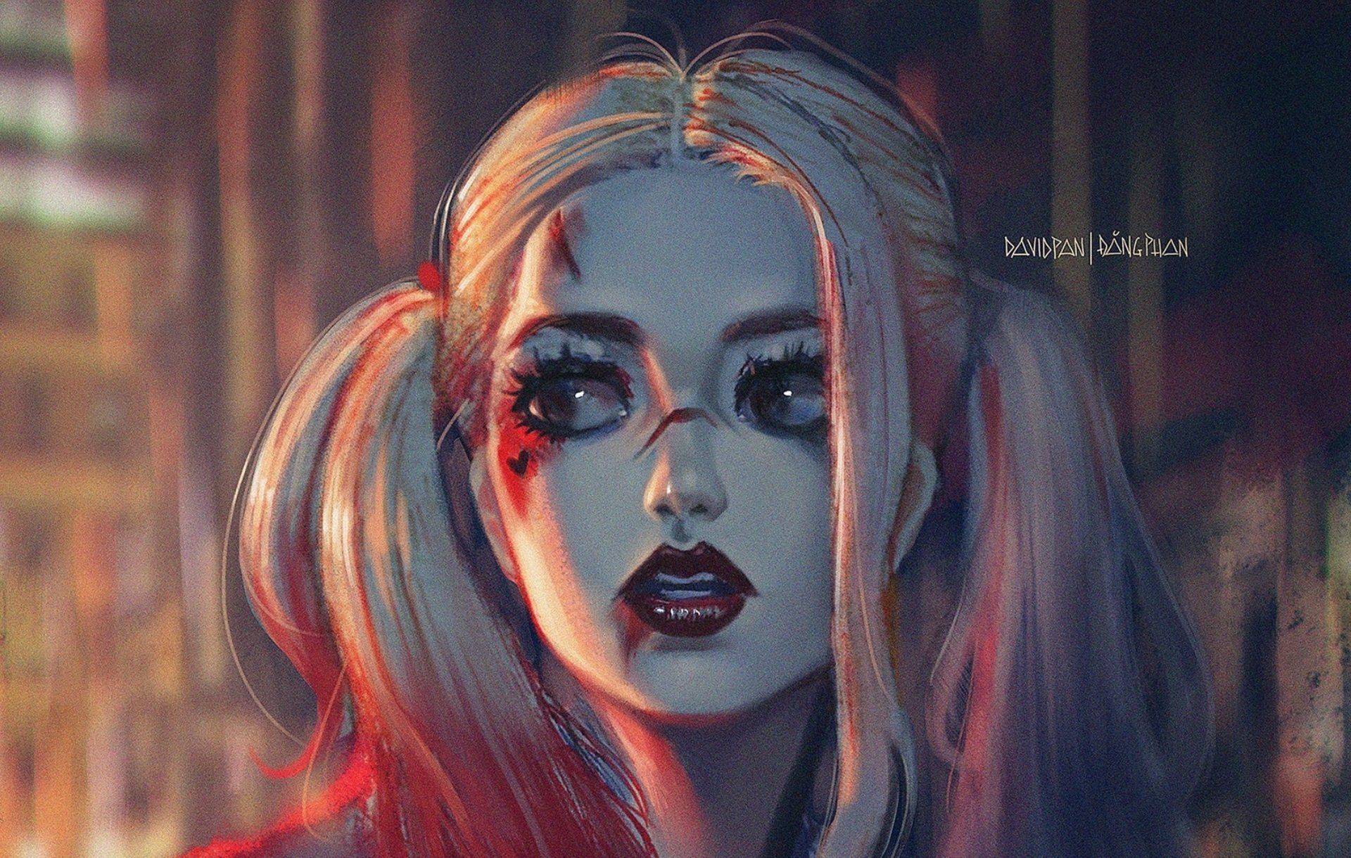 Harley Quinn ritratto artistico, 1920x1220 Full HD+ WUXGA, PC