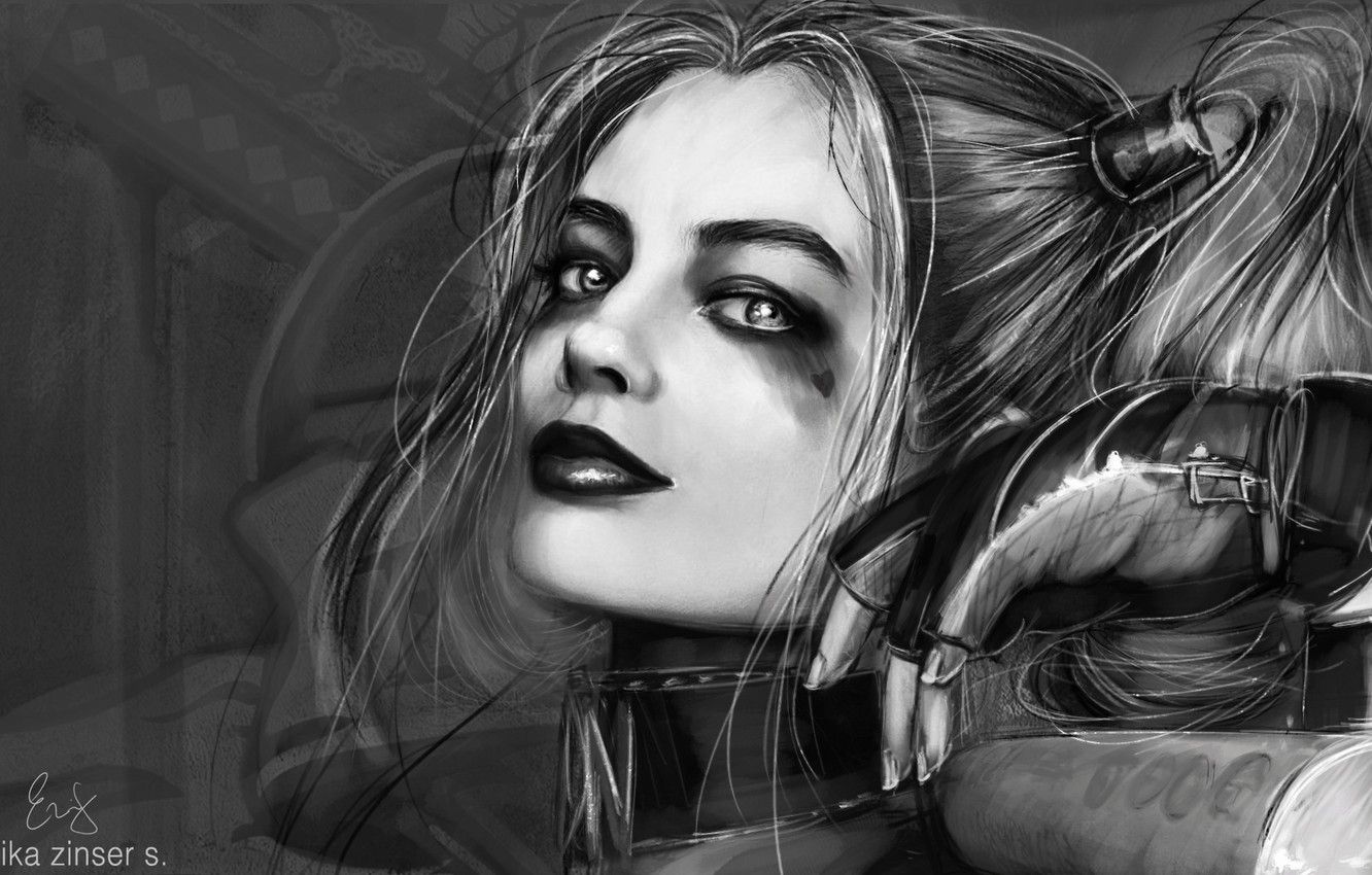 Harley Quinn ritratto pittorico, 1244x1024 HD, Laptop