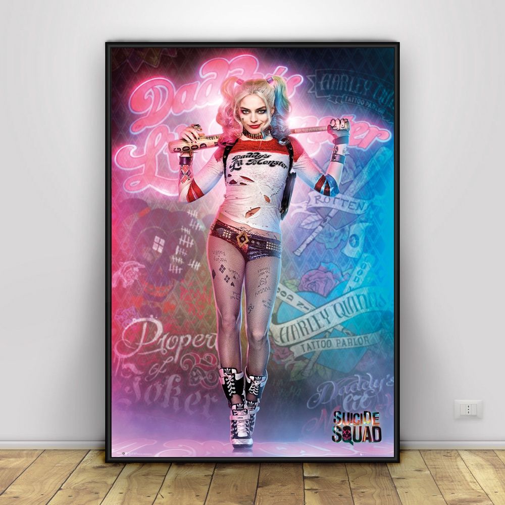 Harley Quinn piange sotto pioggia, 1080x1080 HD, iMac
