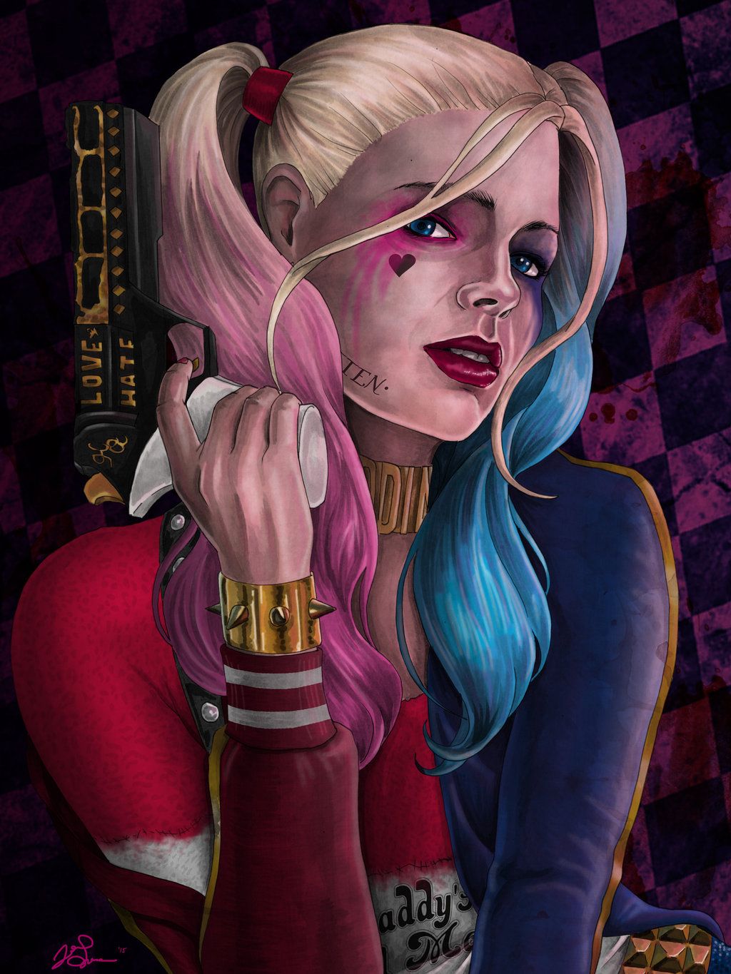 Harley Quinn poster incorniciato, 1000x1000 HD, Desktop