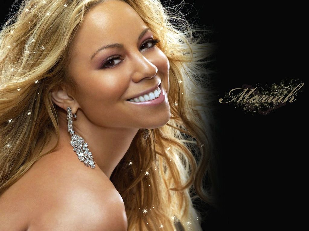 Mariah Carey sorridente sfondo nero, 1024x768 HD, Laptop