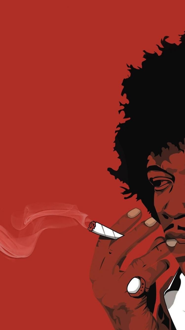Uomo cartoon che fuma joint, 750x1334 Full HD Verticale, iPhone