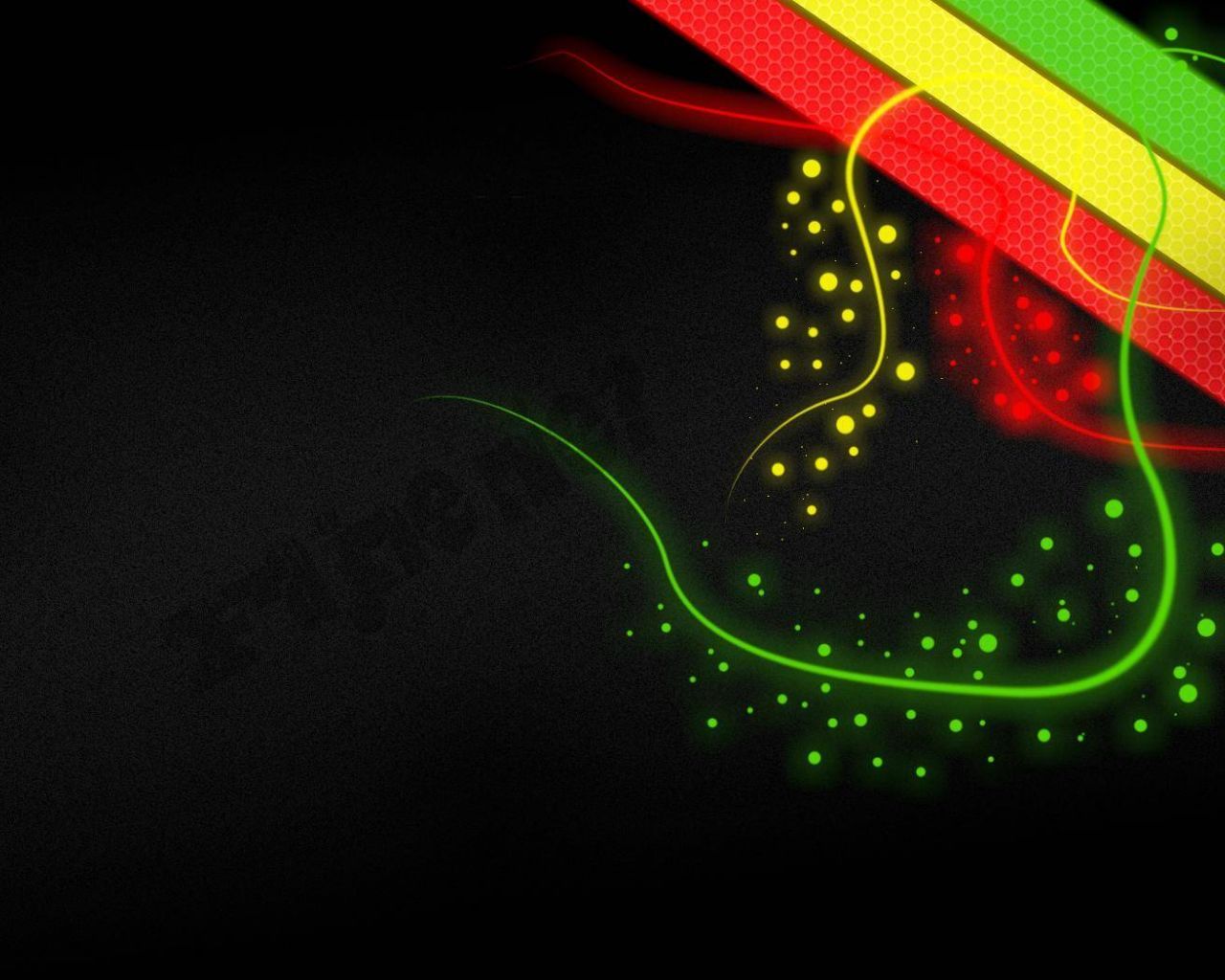 Strisce colori rasta su nero, 1280x1024 HD, Desktop