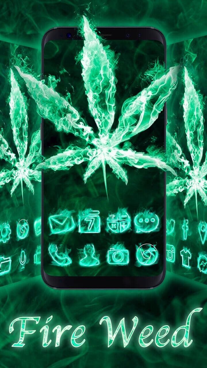 Teschio verde fumo marijuana, 720x1280 Full HD Verticale, Smartphone